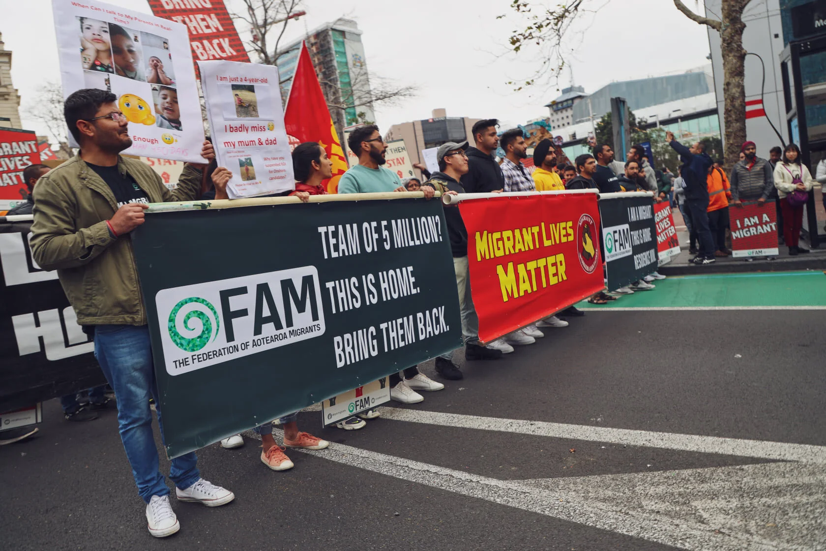 Migrant march got bigger and stronger