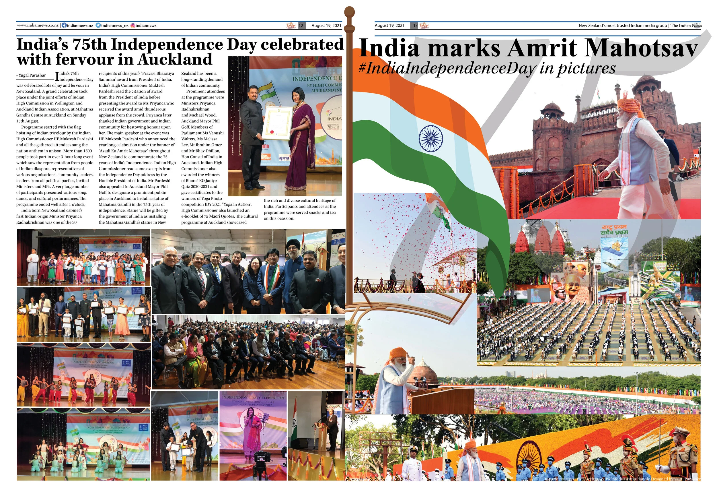 India’s 75th Independence Day celebrated with fervour in Auckland 
