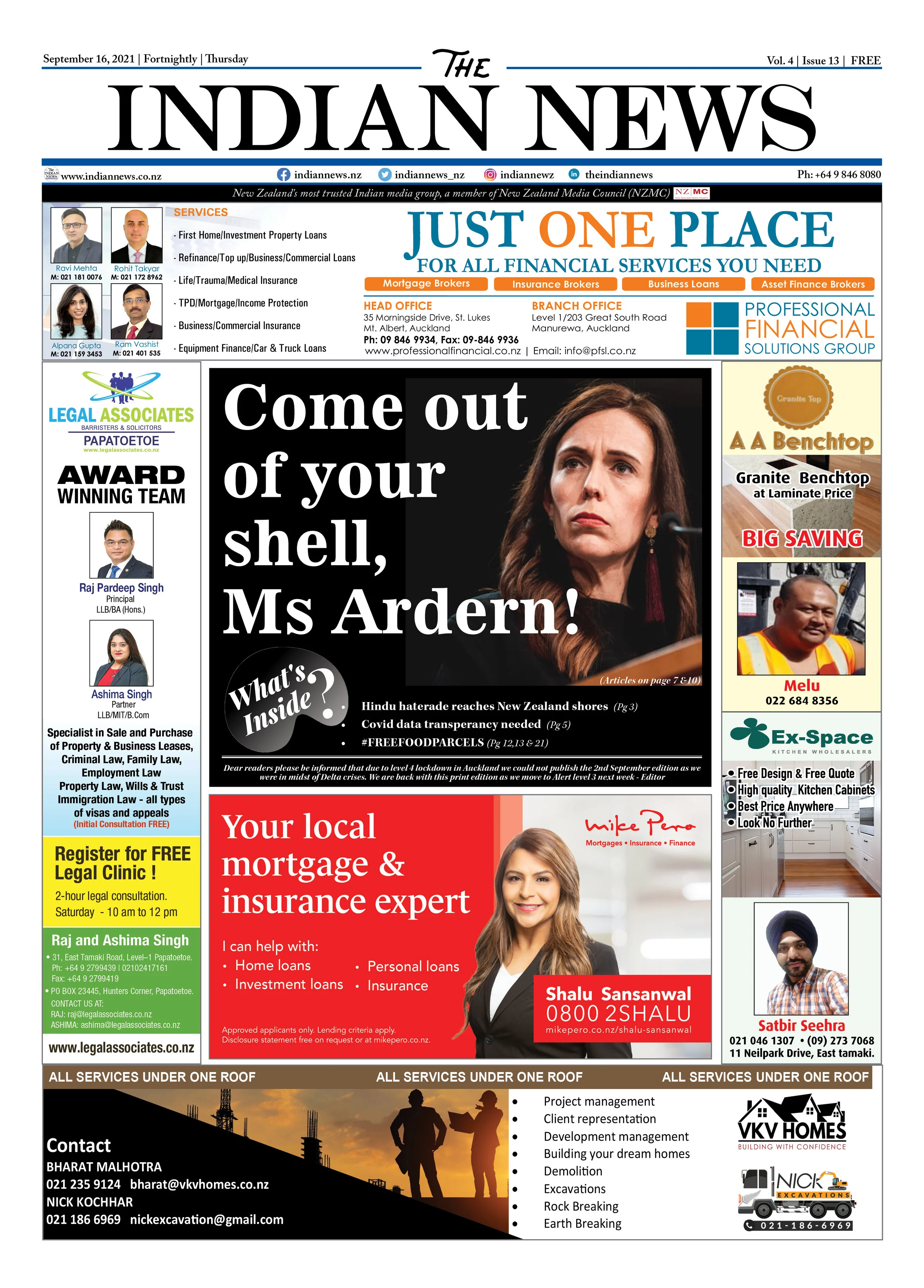 Volume 4 Issue 13, September 16, 2021