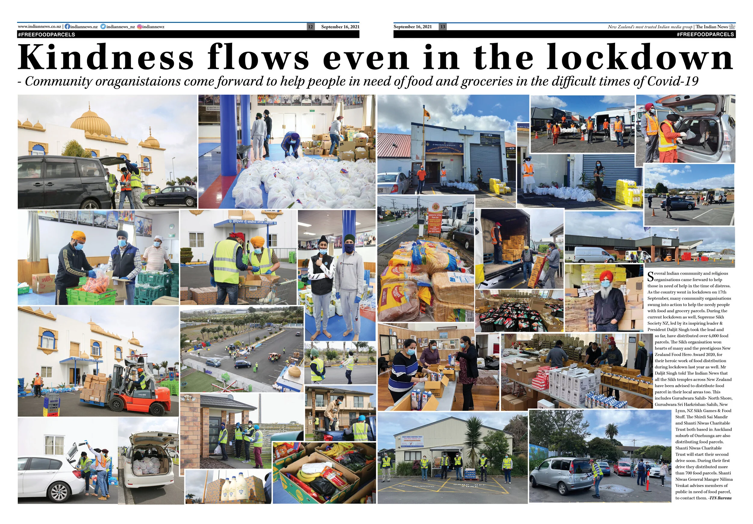 Kindness flows even in the lockdown 