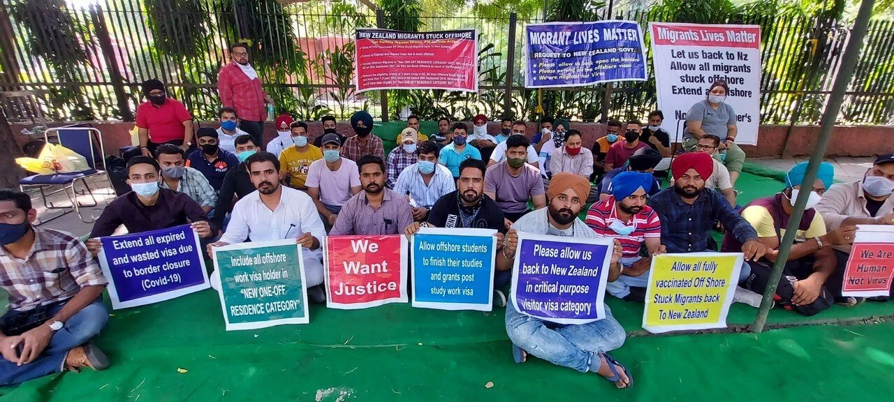 Peaceful Protest at Jantar Mantar in Delhi to fight for the Entry, Visa extension and pathway to residency
