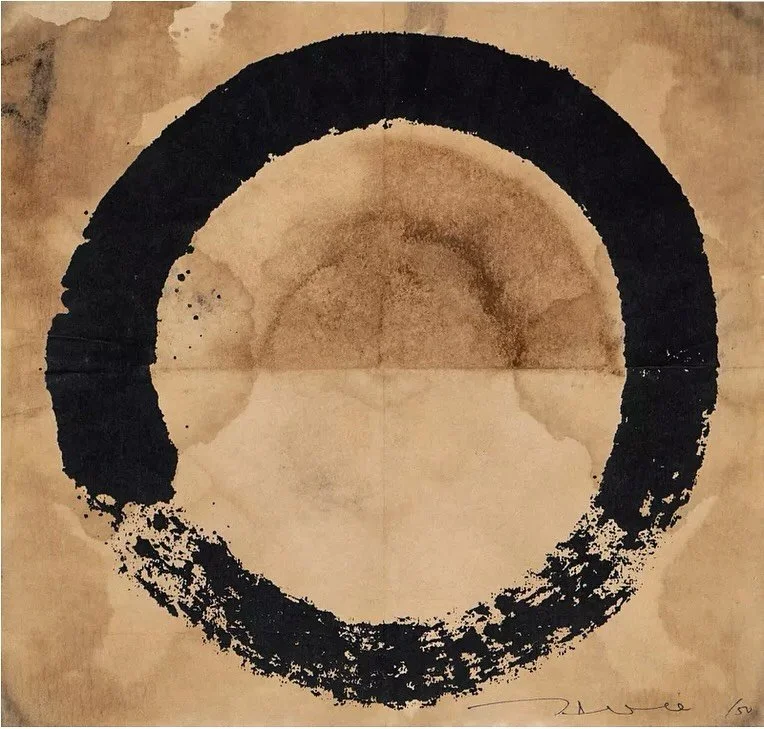 Today I can't stop thinking about Takashi Murakami and what he wrote about his experience making his Enso series of paintings. He said, &quot;I would like to reach the point where my brush would move with a life of its own, where I would have no gree