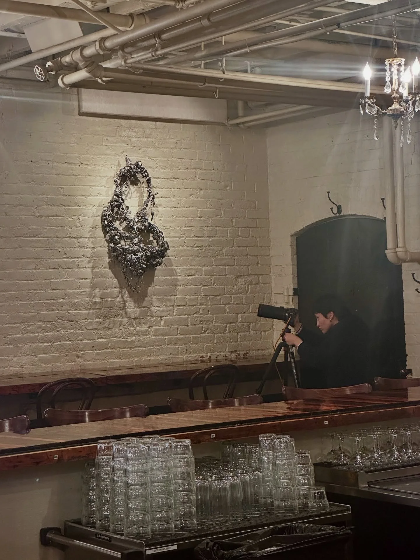Sneak peek... the brilliant @oliviamoonphoto capturing the install of "Ritual Practice | Sacred Space" underway at @beehiveboston. 
 
This show is a beautiful moment of resistance, community and calm in the midst of a world in turmoil. 

Jo