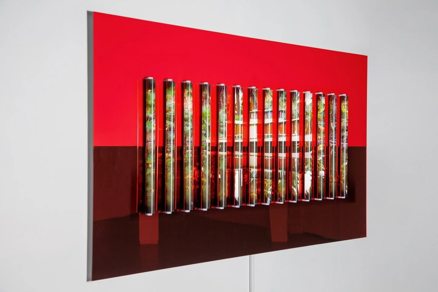 @clintbaclawski turns light and color into dimensional sculptural objects, taking a page out of the much beloved book of California Light and Space artists like James Turrell, and one of my favorite minimalists, Dan Flavin. Like Flavin, Clint uses in