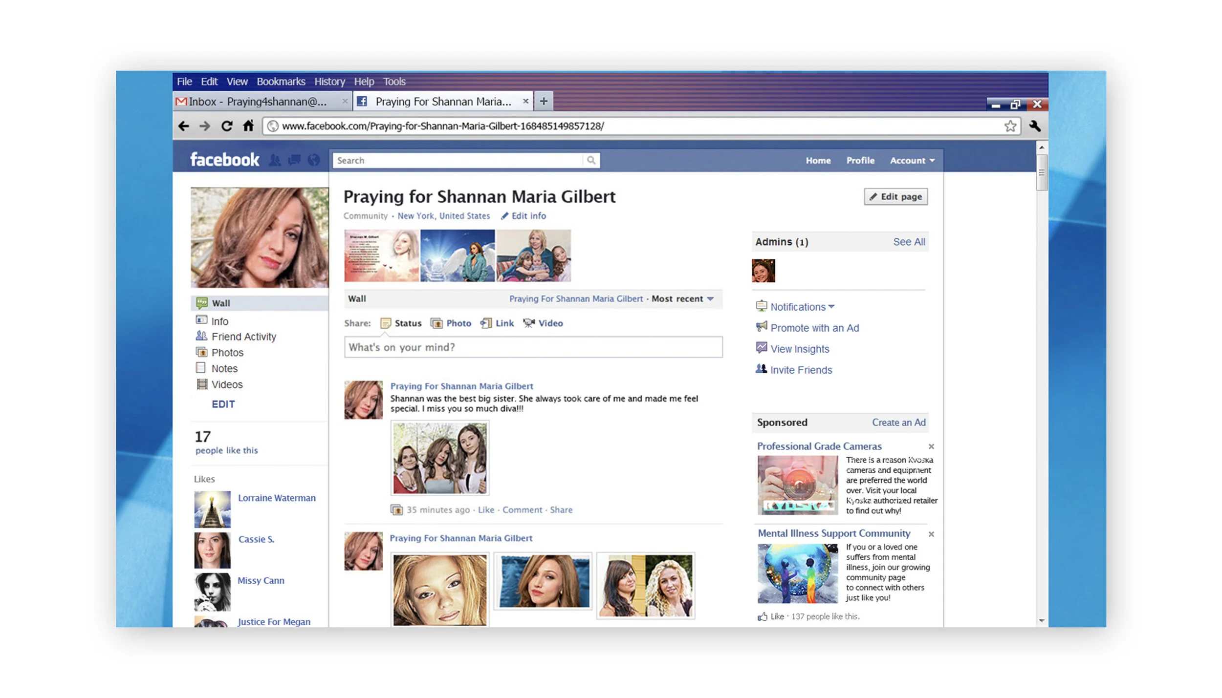 Period 2007 Facebook Page Design