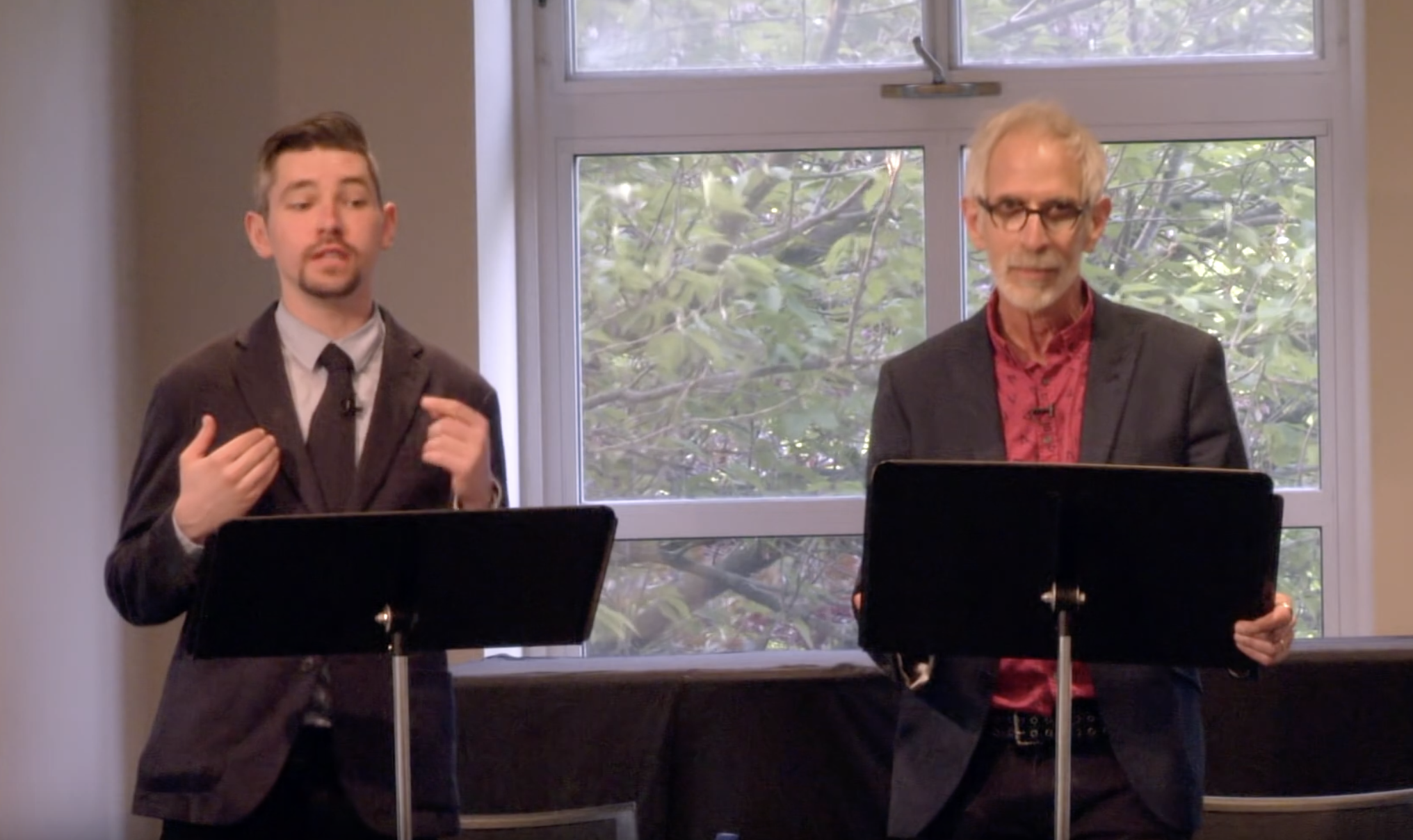 Actor Eliott Purcell and Poet Grey Held