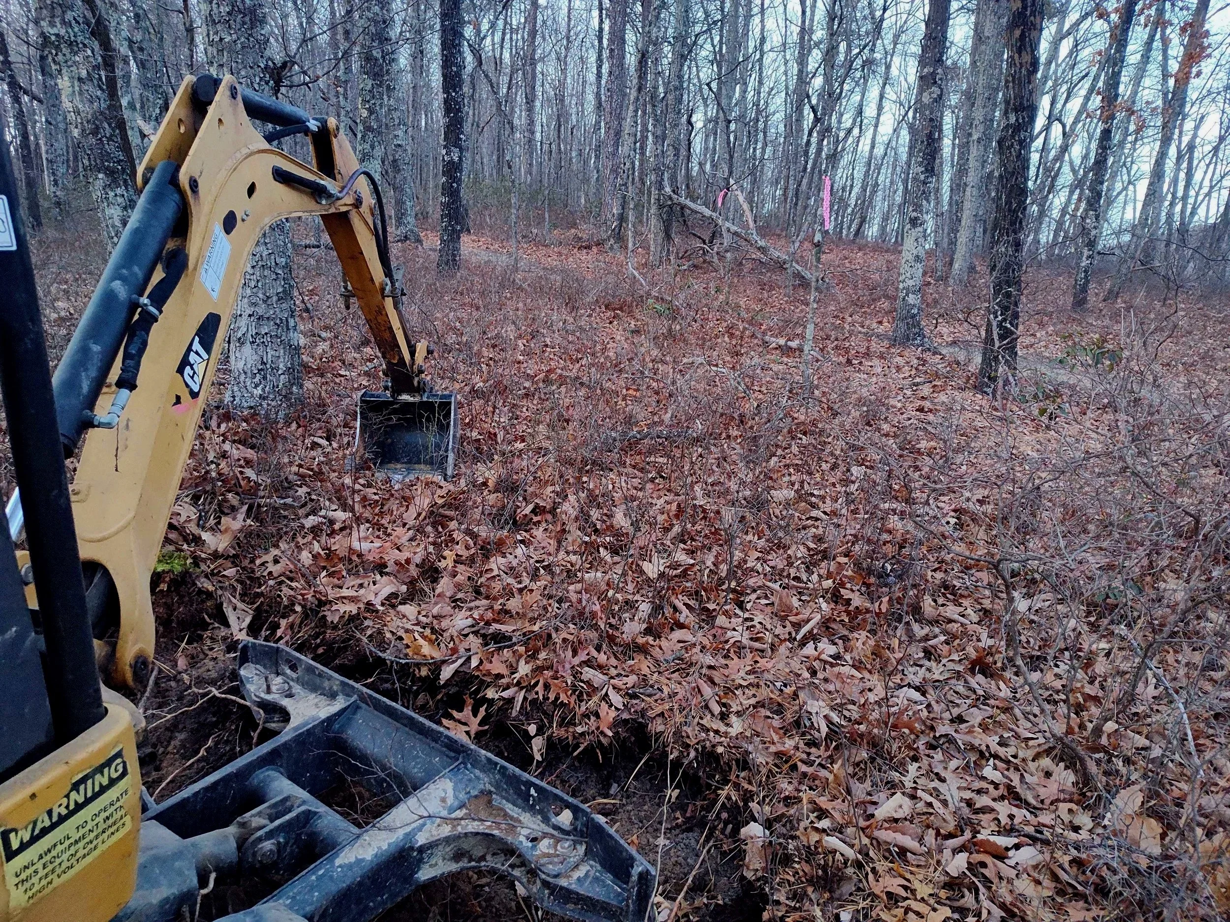 Trail work on Trough