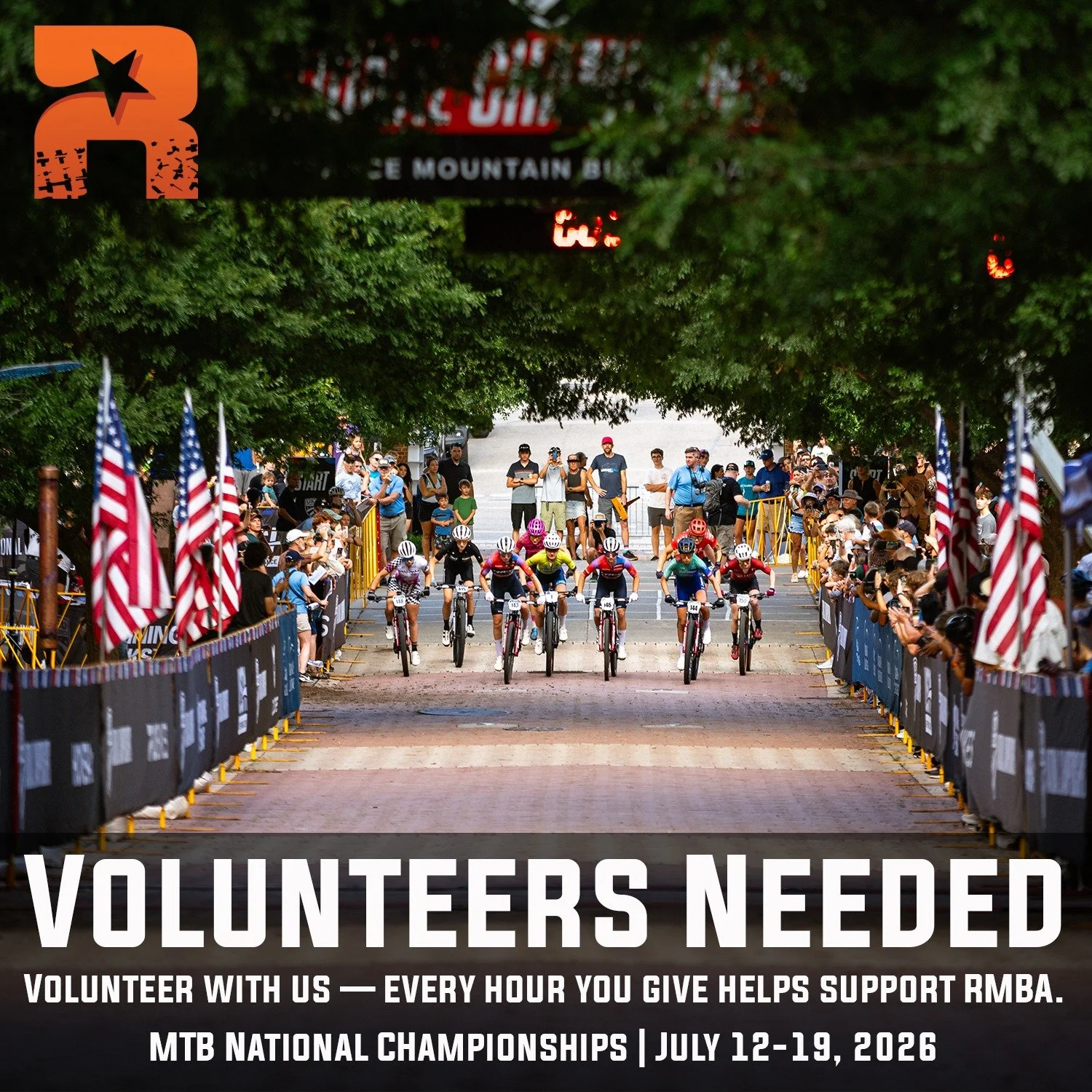 Turn a few hours into trail support! When you volunteer for the MTB National Championships here in Roanoke and select "RMBA" as your group affiliation, organizers donate back to RMBA based on volunteer participation, meaning your time direc