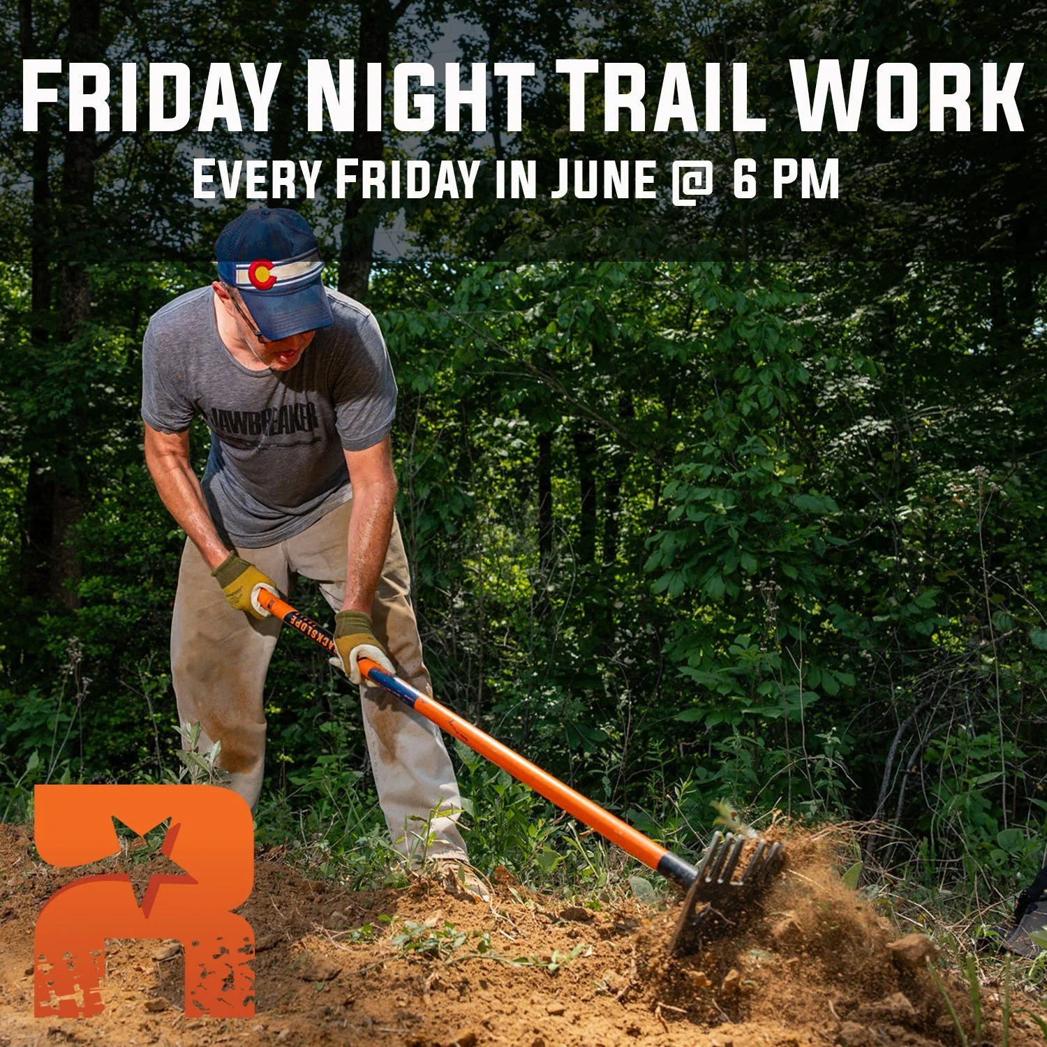 Instead of our usual once a month Sunday trail work days, we are going to be doing something a little different this June.  Starting this week, we will be holding Friday evening trail work. We are going to be tackling more focused projects to help ge