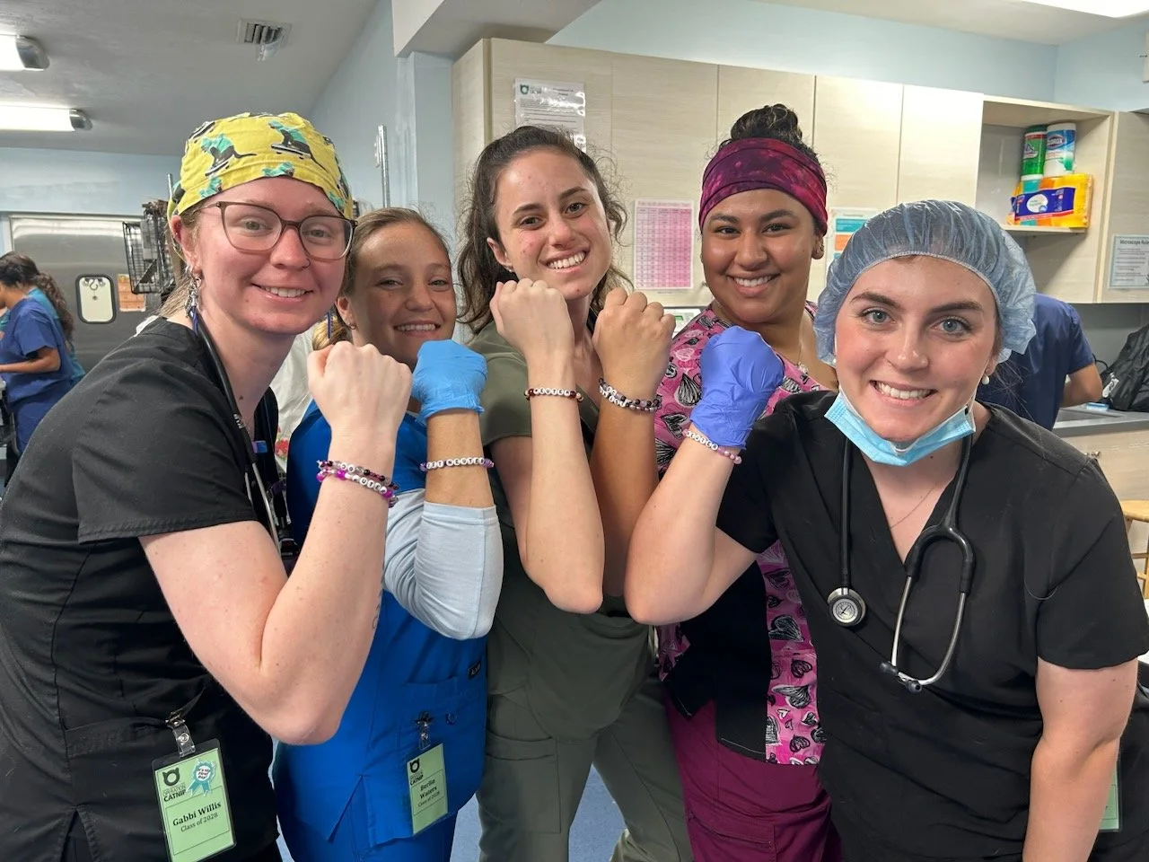 Students after Performing Their First Neuter at OC