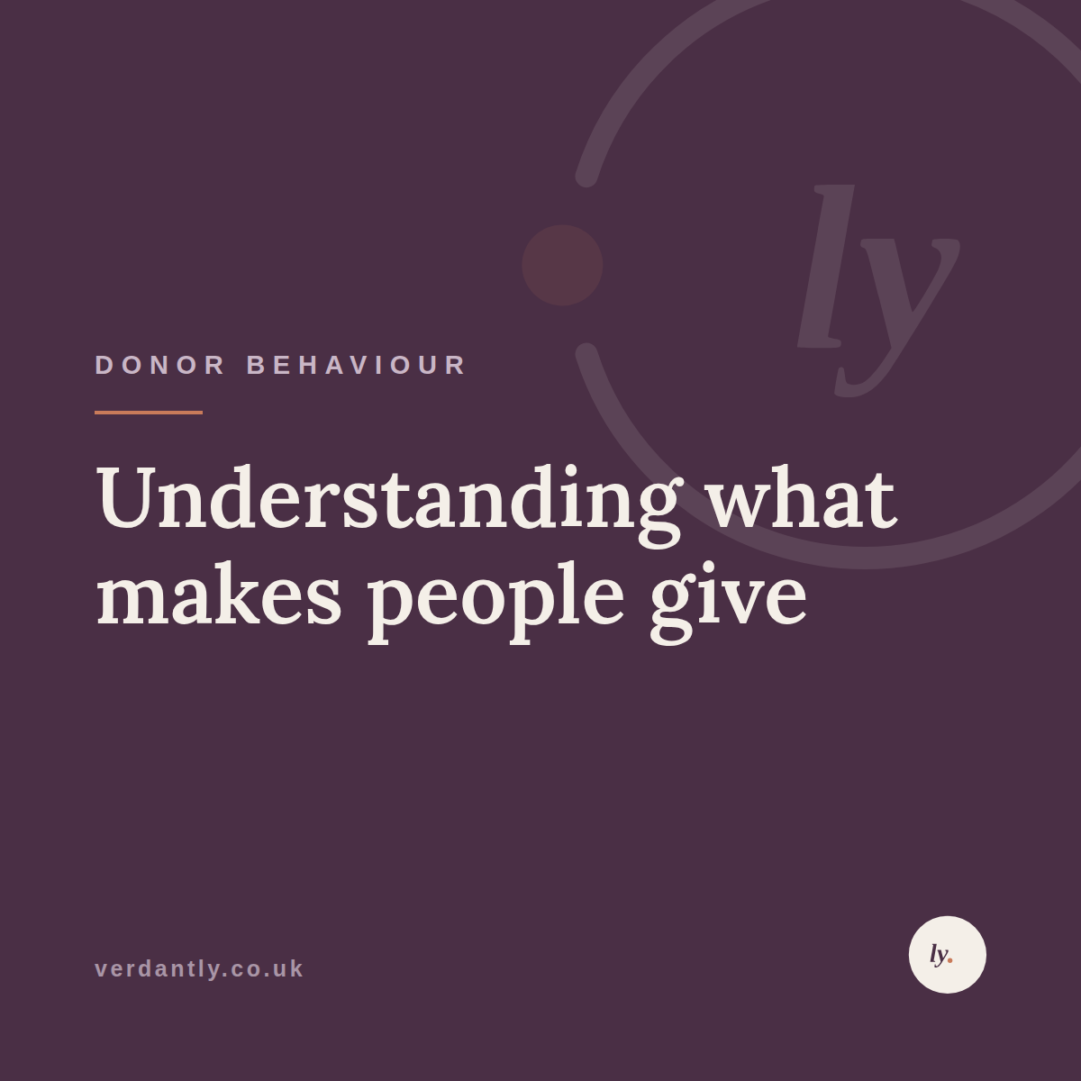 Understanding what makes people give