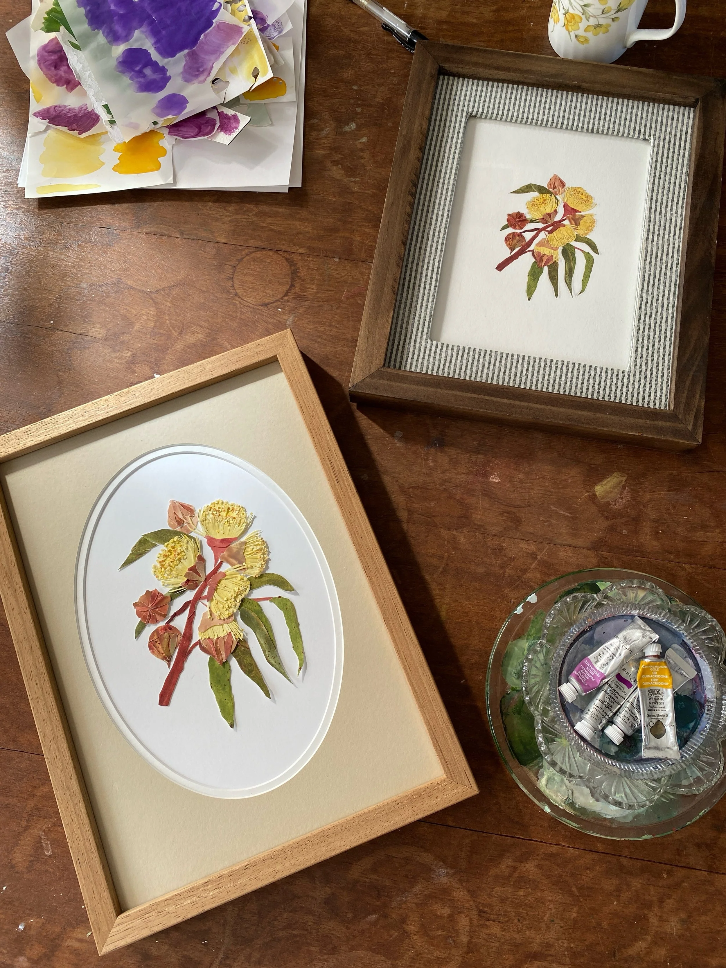 Framing. It&rsquo;s a little bit of an addition in my studio. 

Here an original custom framed by @artframers and a side by of a mini print in a ready to hang frame. I&rsquo;m a sucker for the option of two very different looks and feels. 

I adore t