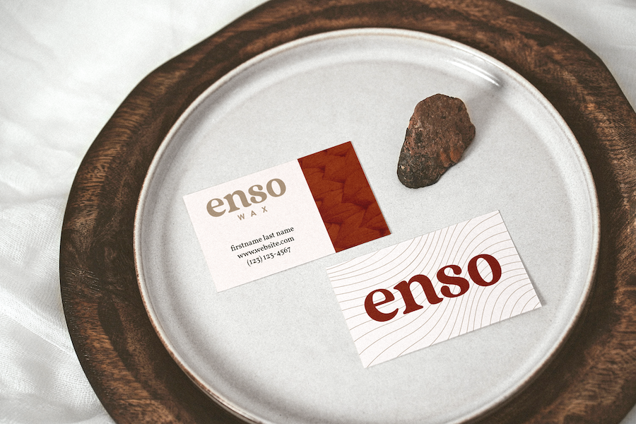 Business Card on Plate Mockup enso.png