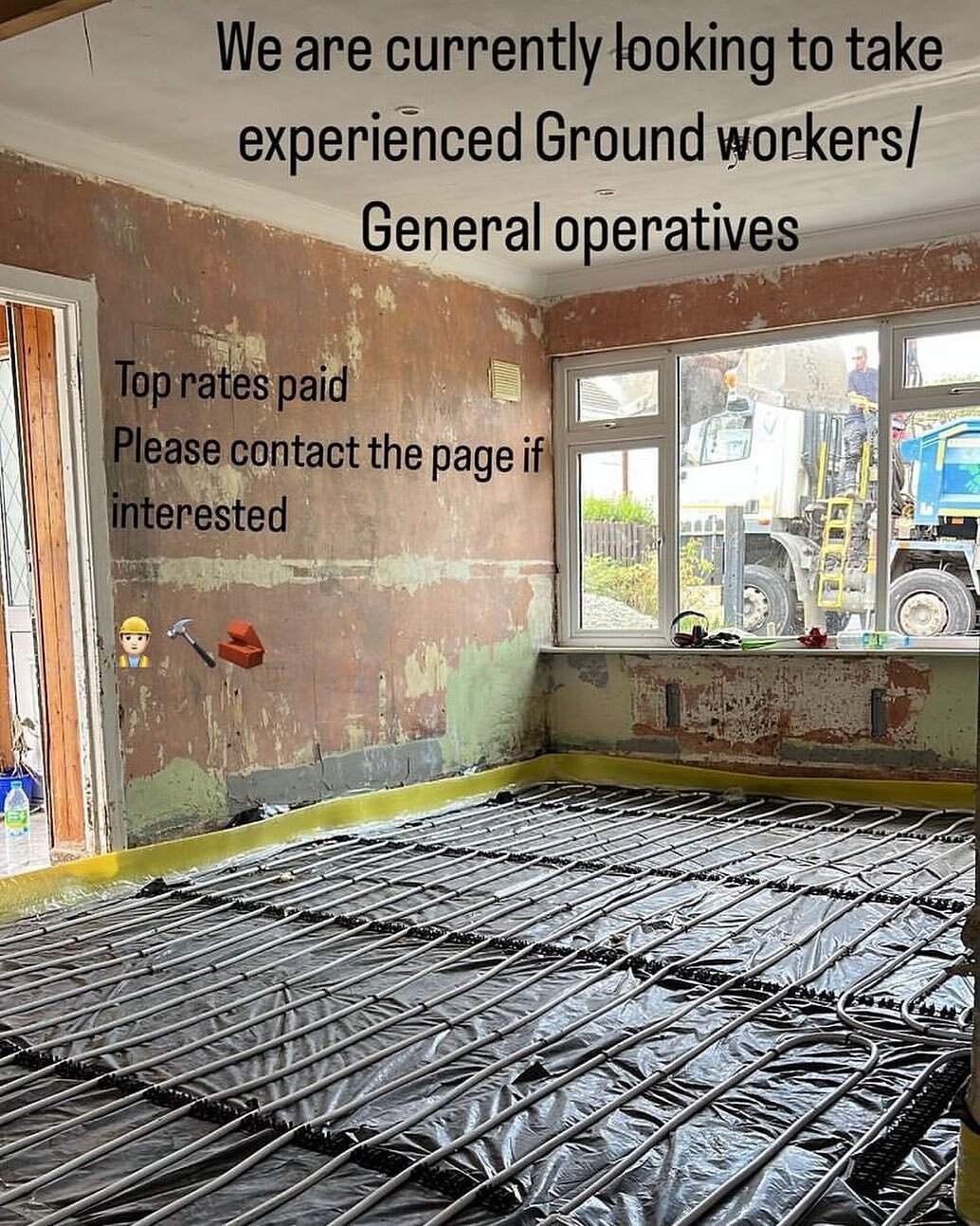We are currently looking to take on experienced ground workers/gereral operatives. 

If you or anyone you know are looking for work please get in touch via dm or phone 📞