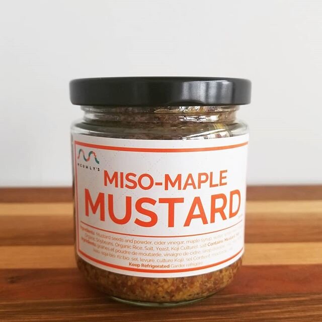 Our Miso-Maple Mustard is in the running for the @madeinalbertaawards &quot;Reader's Choice&quot; award... You can vote for it through the link in our bio, in the Savoury Foods category!