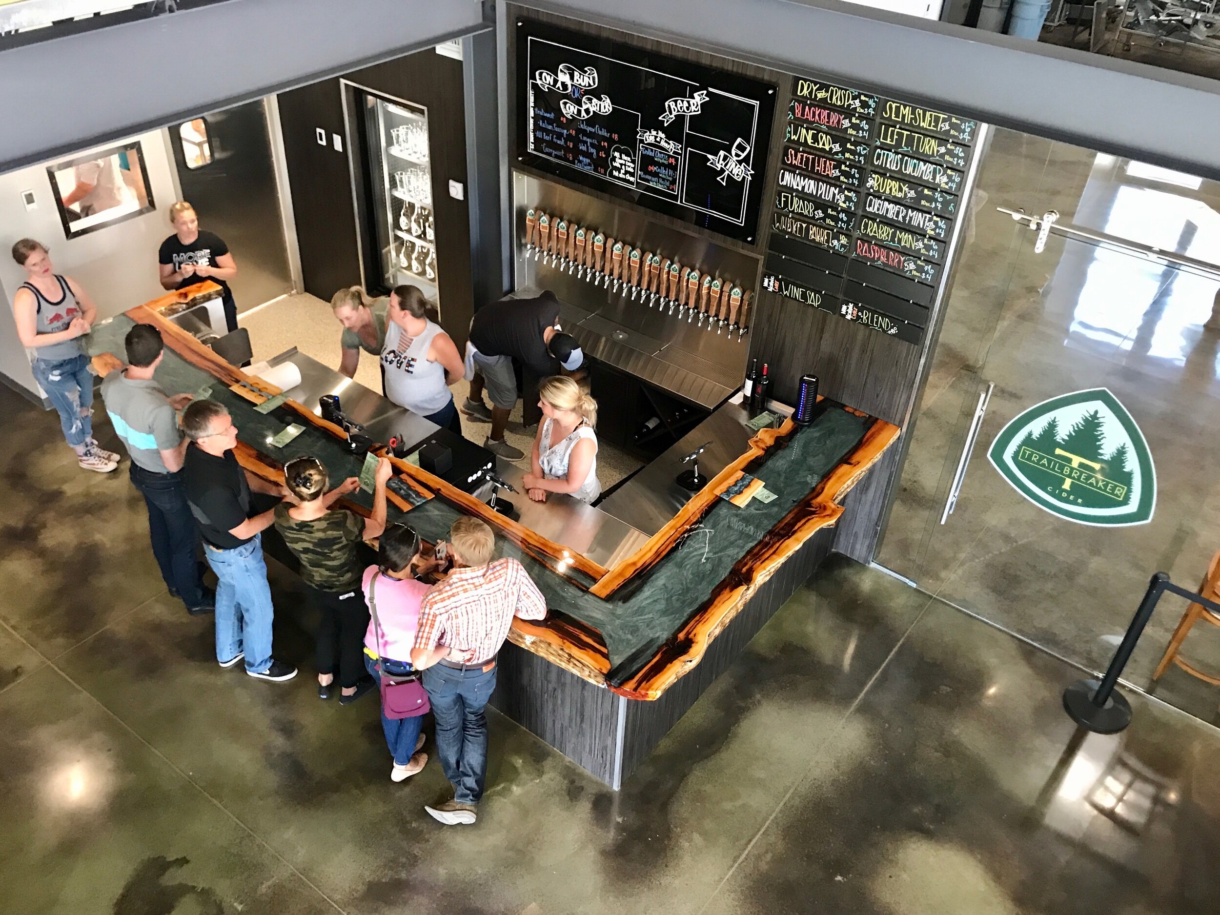 Bar Top at Trailbreaker Cider