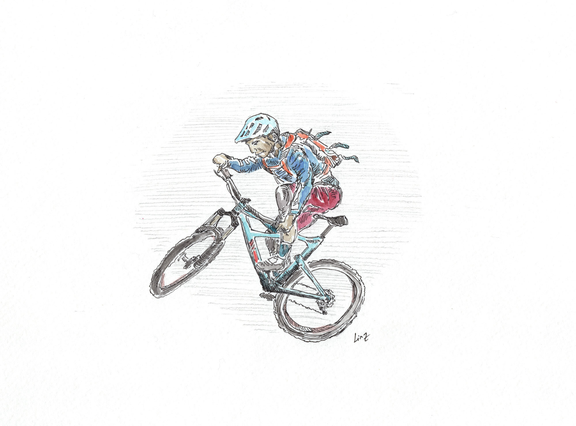 HD wallpaper man riding bicycle sketch sport bike tire wheel inner  tubes  Wallpaper Flare