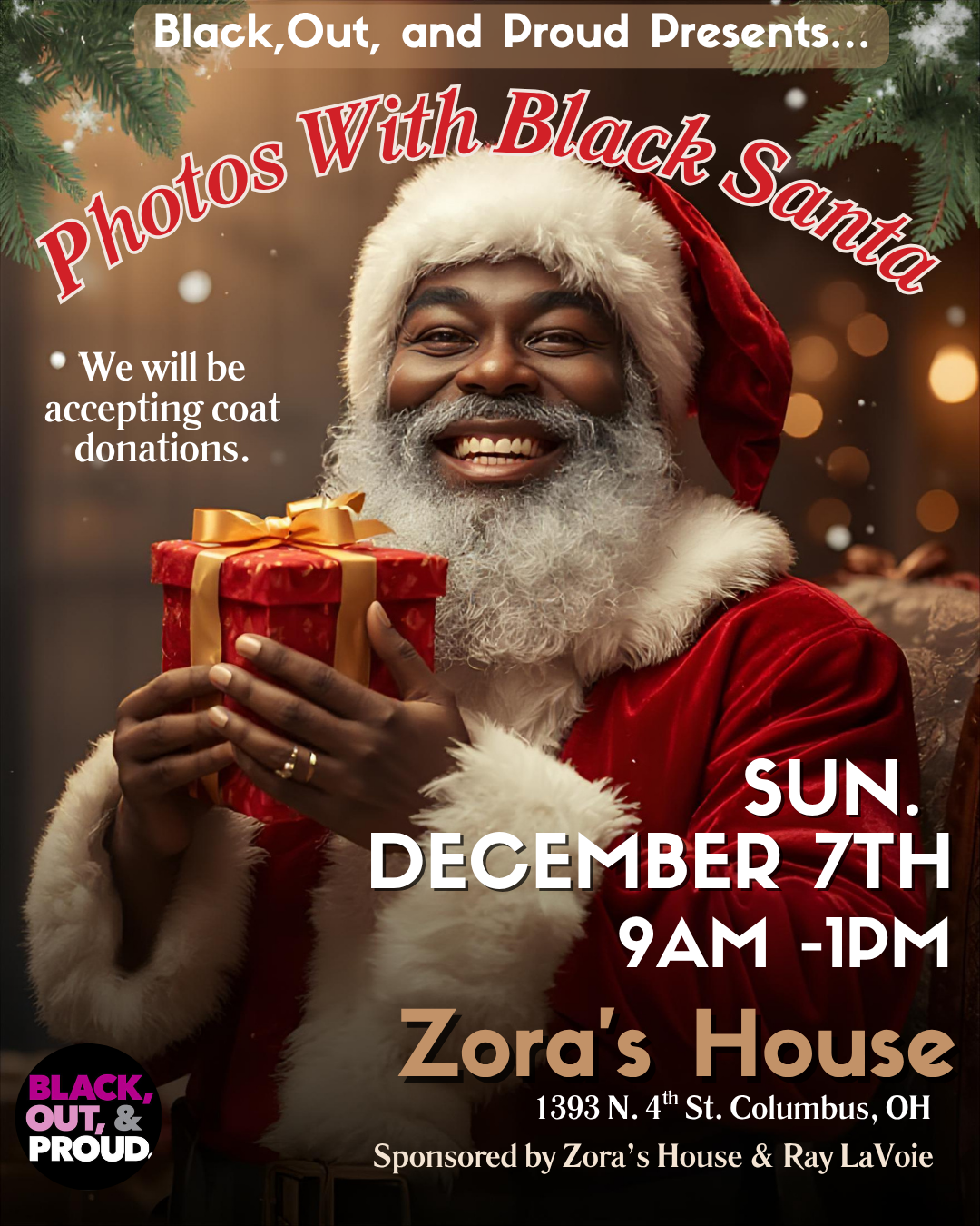 Photos With Black Santa