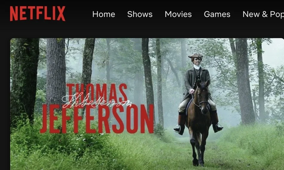 Steve Edenbo stars in Thomas Jefferson documentary on Netflix