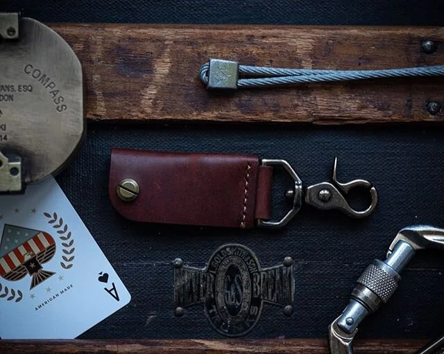 A while back I had an idea, I wanted to keep everything sorted on my keychain and make it look good in the process. It seems everybody makes a leather keychain of some type, but they either were just a belt clip that left things jingling, or the keys