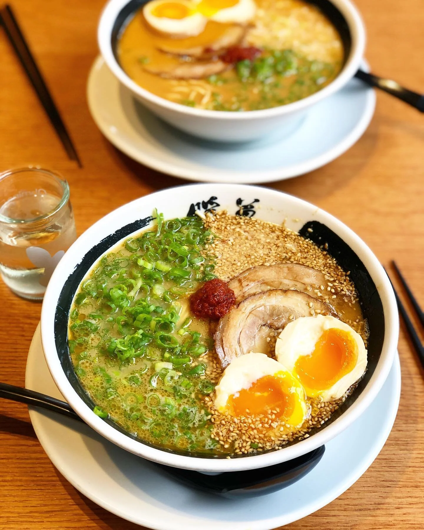 Spending some quality time with this Fukuoka-style Tonkotsu 🍜👯&zwj;♀️