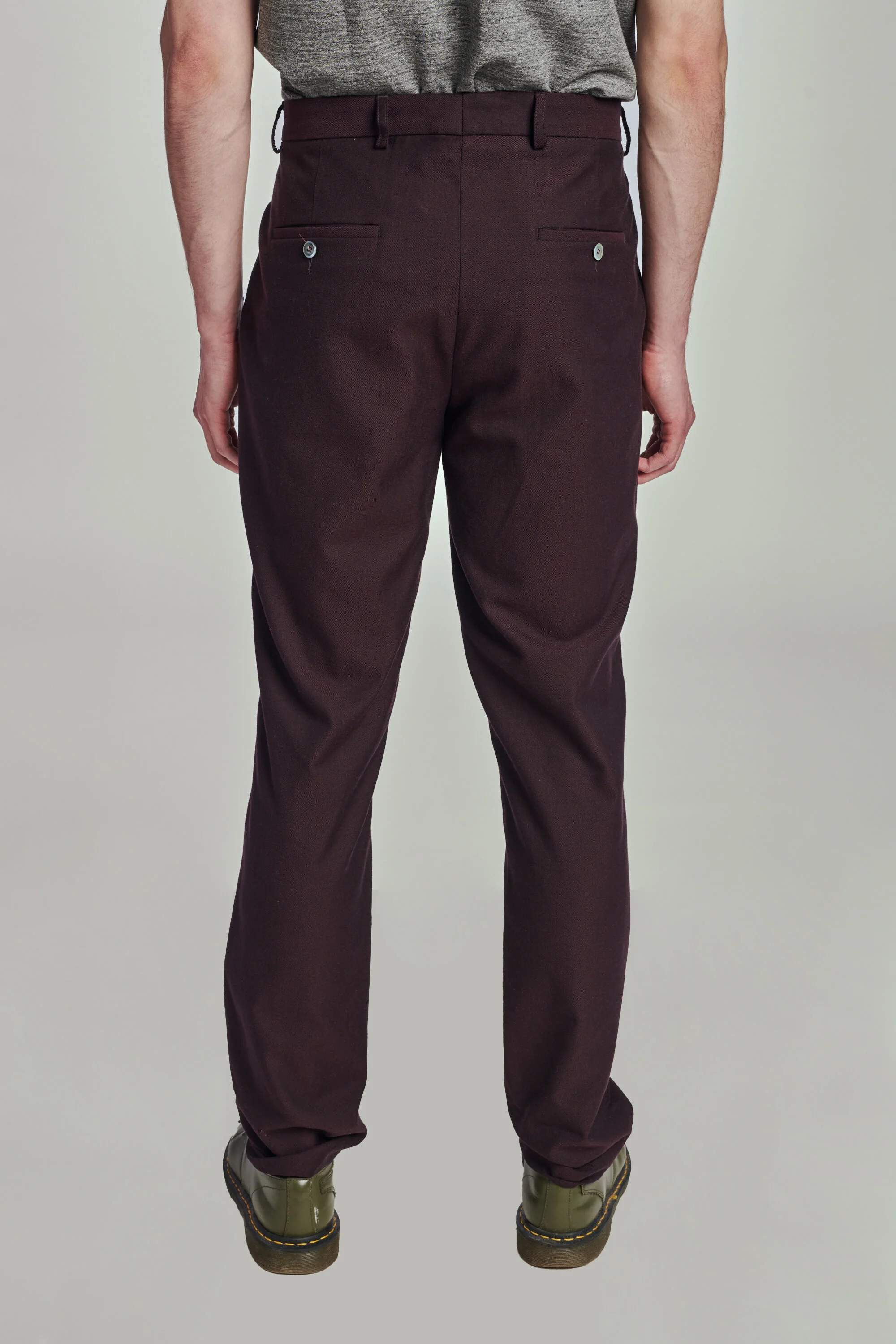 Bohemian Trousers in a Fine Dark Red 