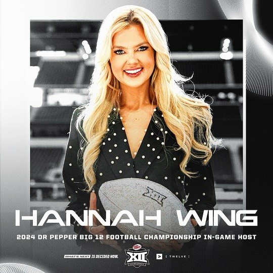 I know where I&rsquo;ll be one month from today! I&rsquo;m honored to be back hosting another @big12conference Football Championship on Saturday, December 7 at AT&amp;T Stadium! Can&rsquo;t wait to see y&rsquo;all there, who do you think the winner w