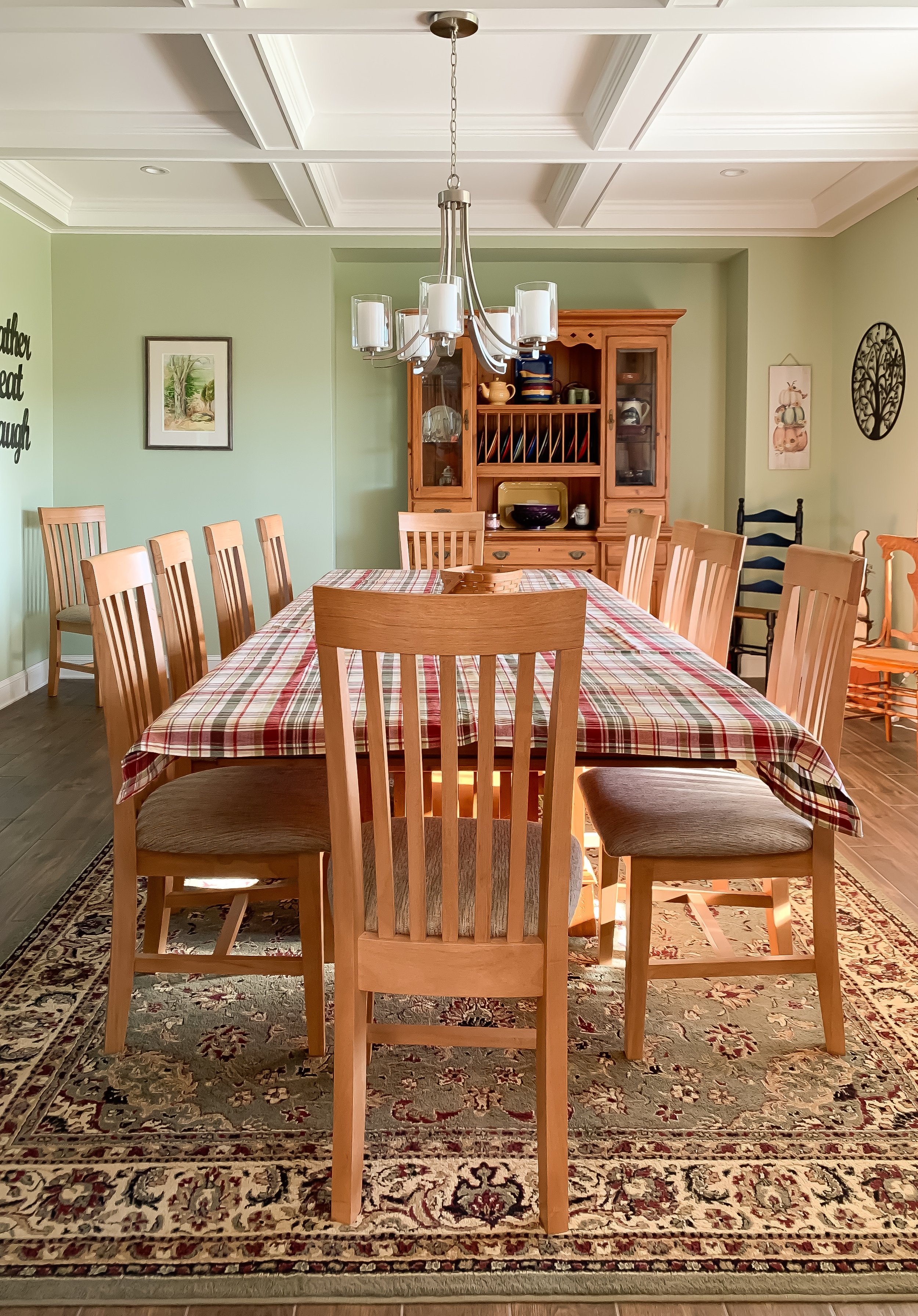 Farmhouse dining room with coffered ceilings.JPEG