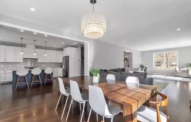 Dining room in modular home new jersey open floor plan.jpg