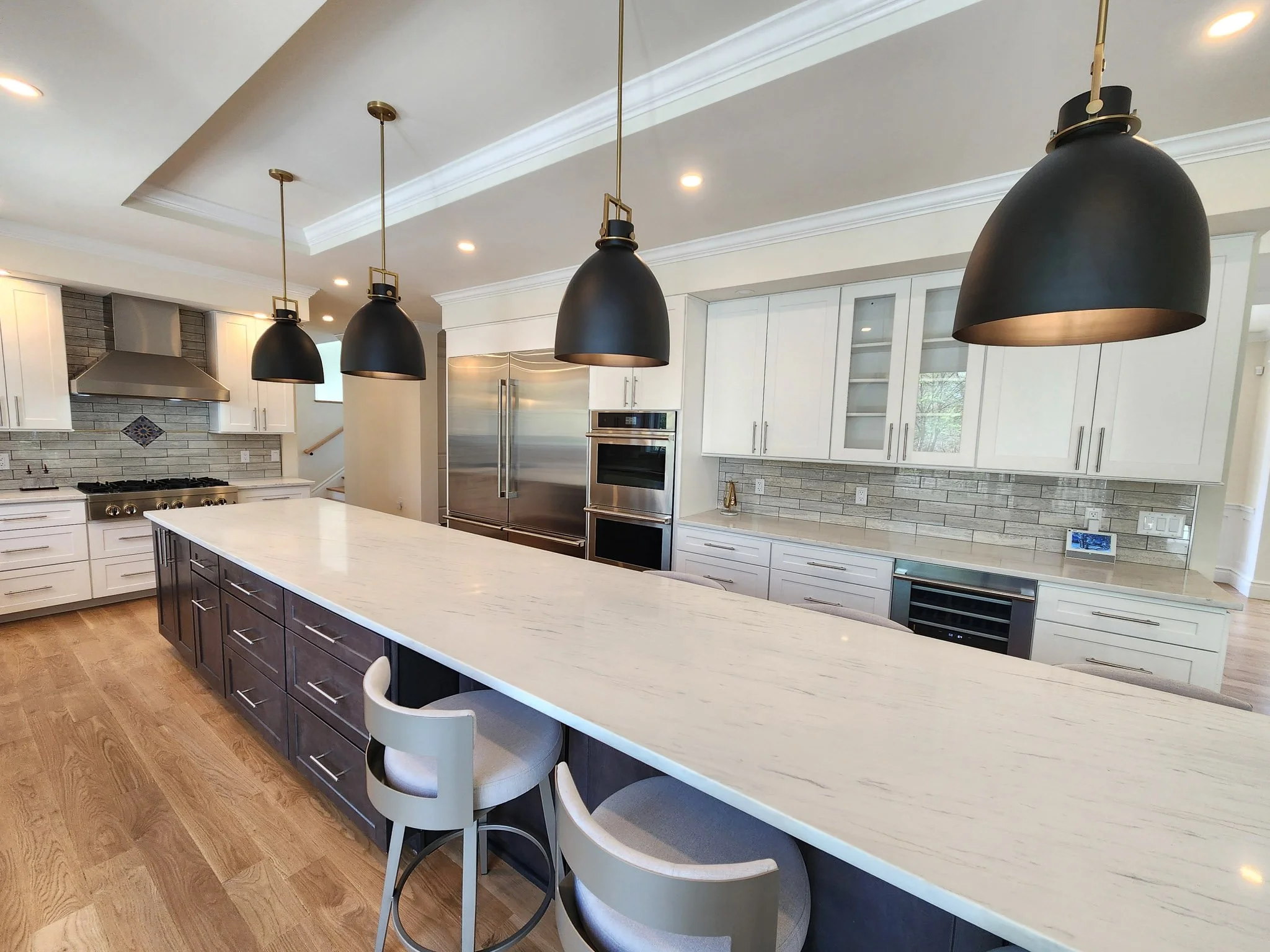 Signature Building Systems Custom Modular New Jersey Luxury Tray Ceiling Kitchen