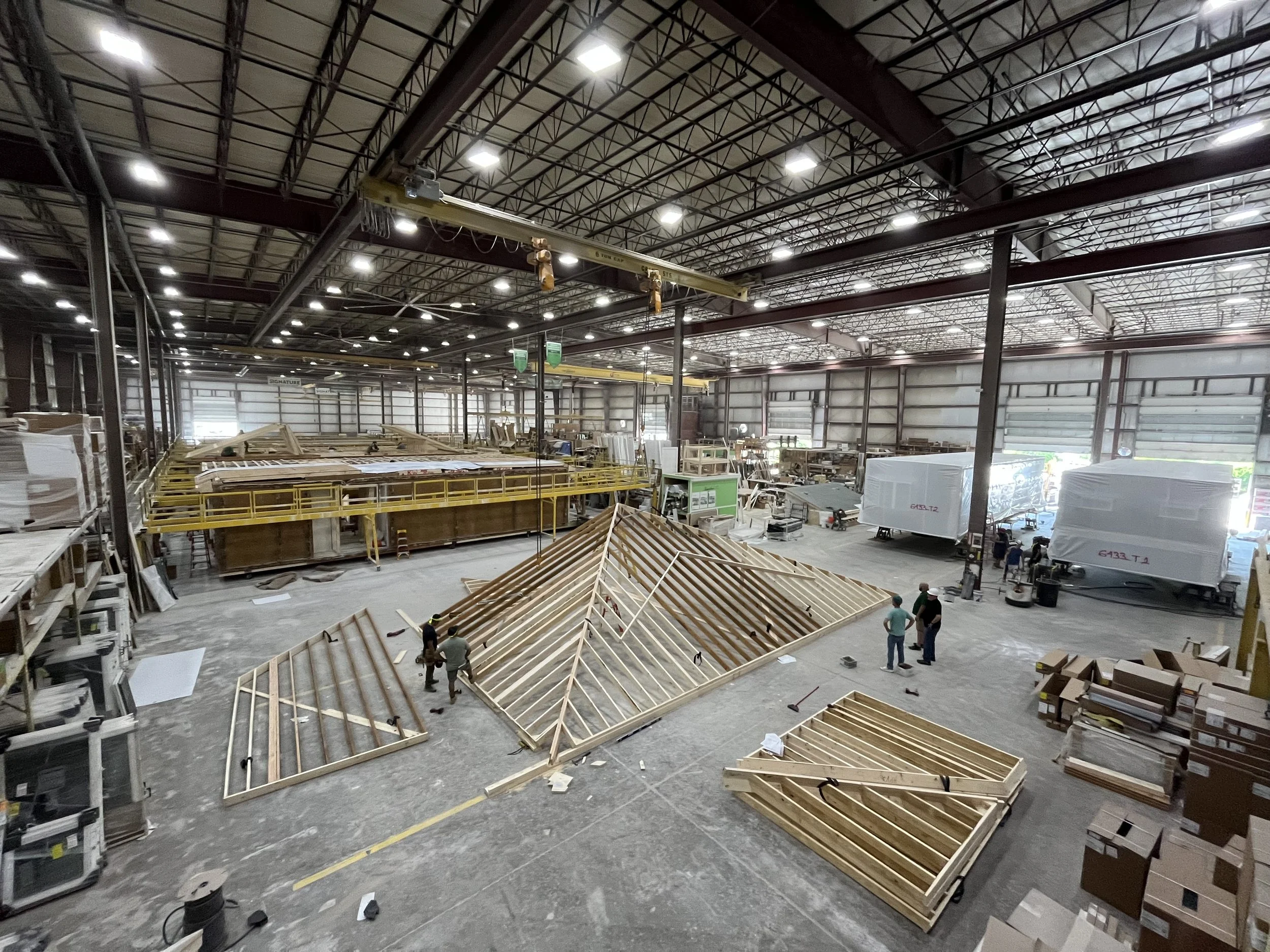 Signature Building Systems Modular Plant Offsite Hip Roof Component