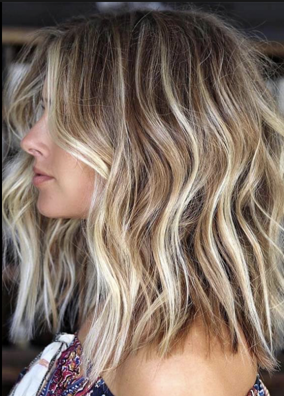 Boheme Hair Lounge - Fresh Balayage and some beach waves with a fun shoulder  length cut is the perfect blend of function and fashion. | Facebook