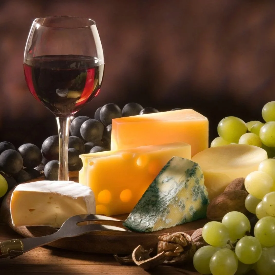 Wine, cheese and music