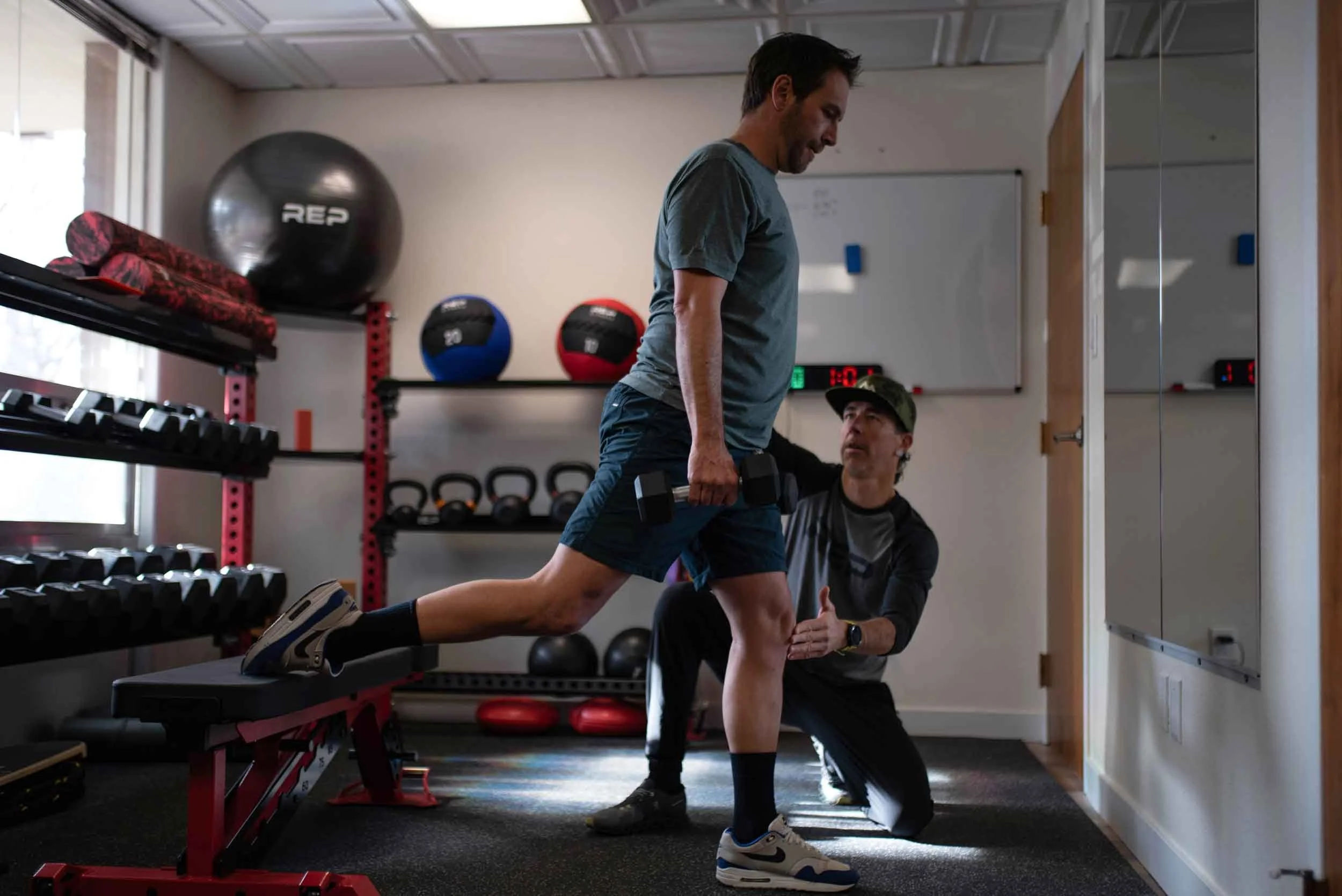 Nick Gould working as a personal trainer durango co in his gym