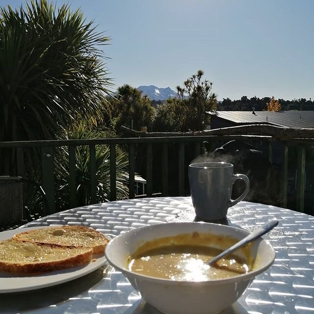 Great day to be isolated! #parklife #isolation #deckwithaview #tongarironationalparkforaview #mtruapehu