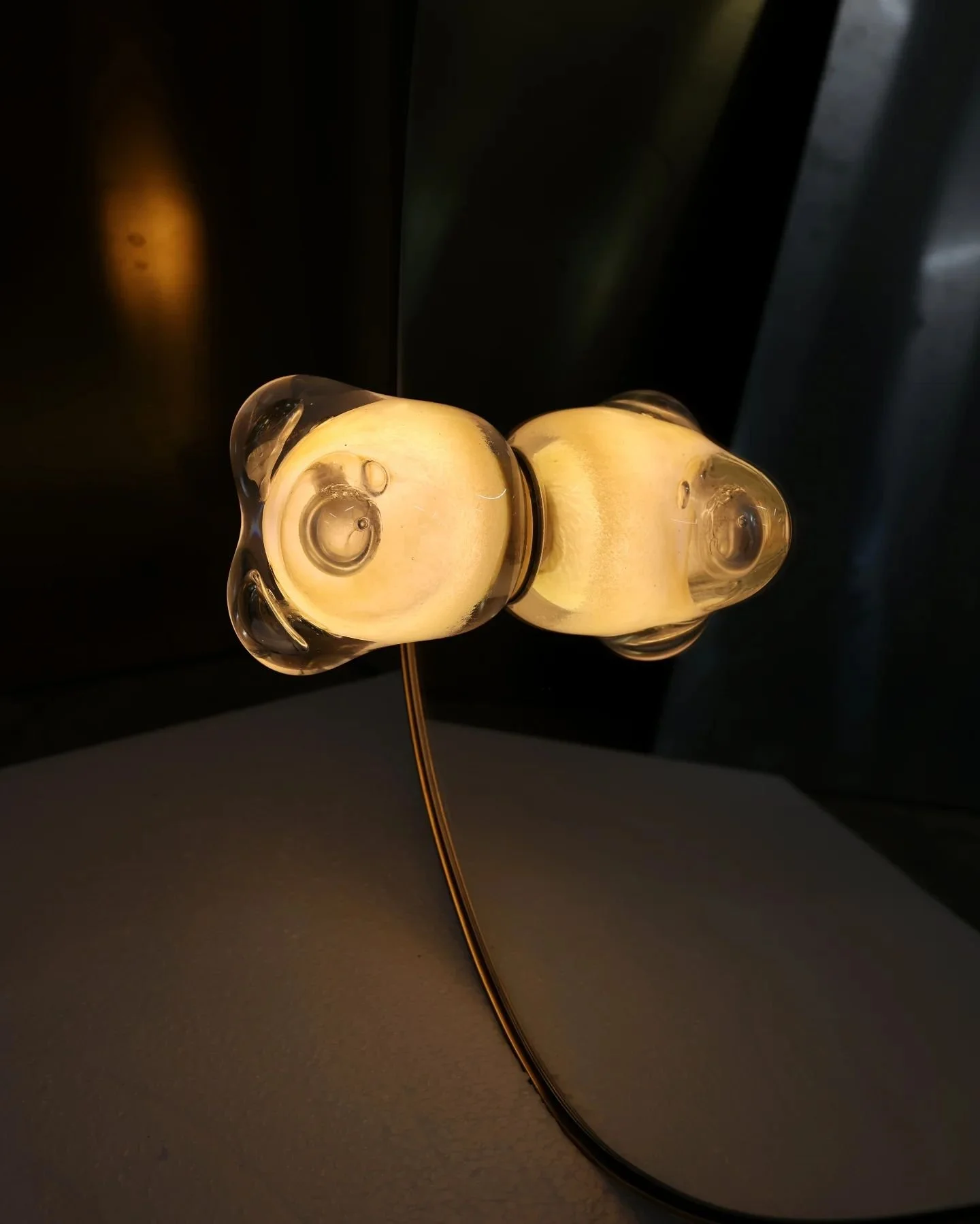 My series of 'Glass Poems' is a cure when words are not enough

-
Wall light
mouth-blown glass 
brass
2024

Fot. @gabrieladbr