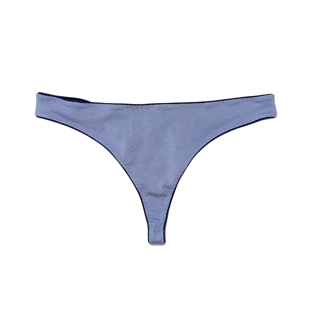 Thong Panty - Denim Blue