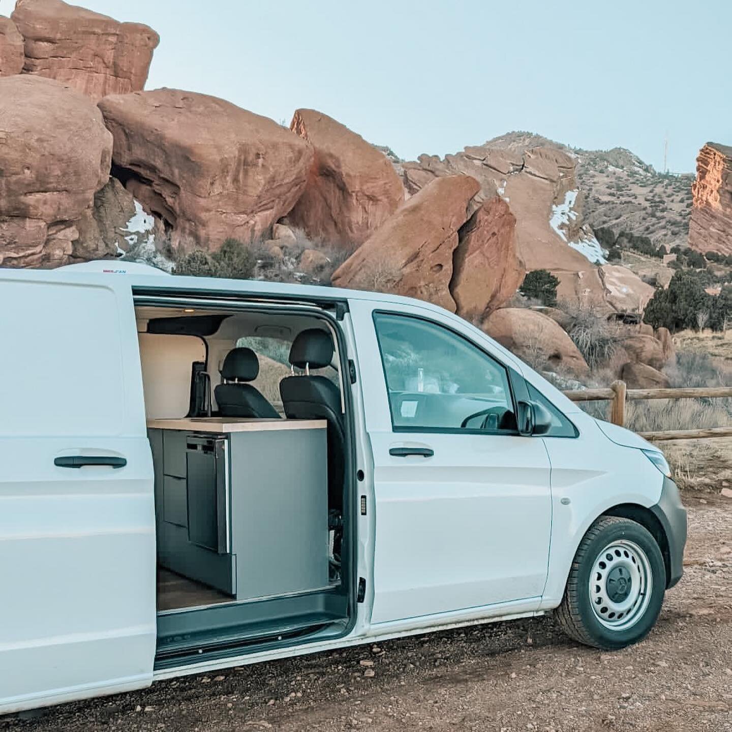 We love our Mercedes Metris! Easily convertible bed, Dometic fridge, electric water pump, and more. Oh, did I mention it&rsquo;s for sale?!
.
.
.
.
.
#vanlifeisthegoodlife #vanlifemoments  #homeiswhereyouparkit #vanlifediaries #vanlifedistrict #campe