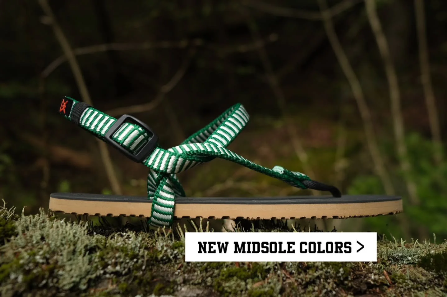 New midsole colors are available on our classic Pursuit and Enigma sandals

New colors to play with:
Tan/Brown/Red

This opens up so many doors, like an ALL Tan, or an ALL Brown Pursuit. Or play around and put a red layer between a black sole and foo