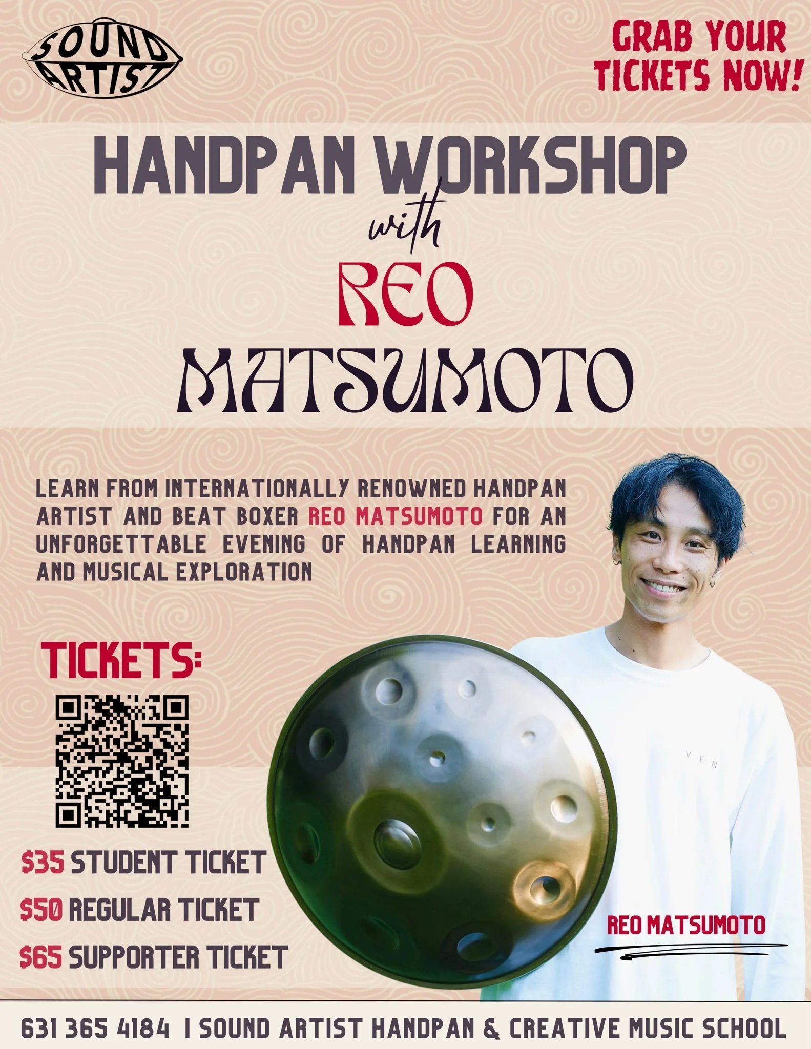 Reo Matsumoto Handpan &amp; Beat Box Workshop