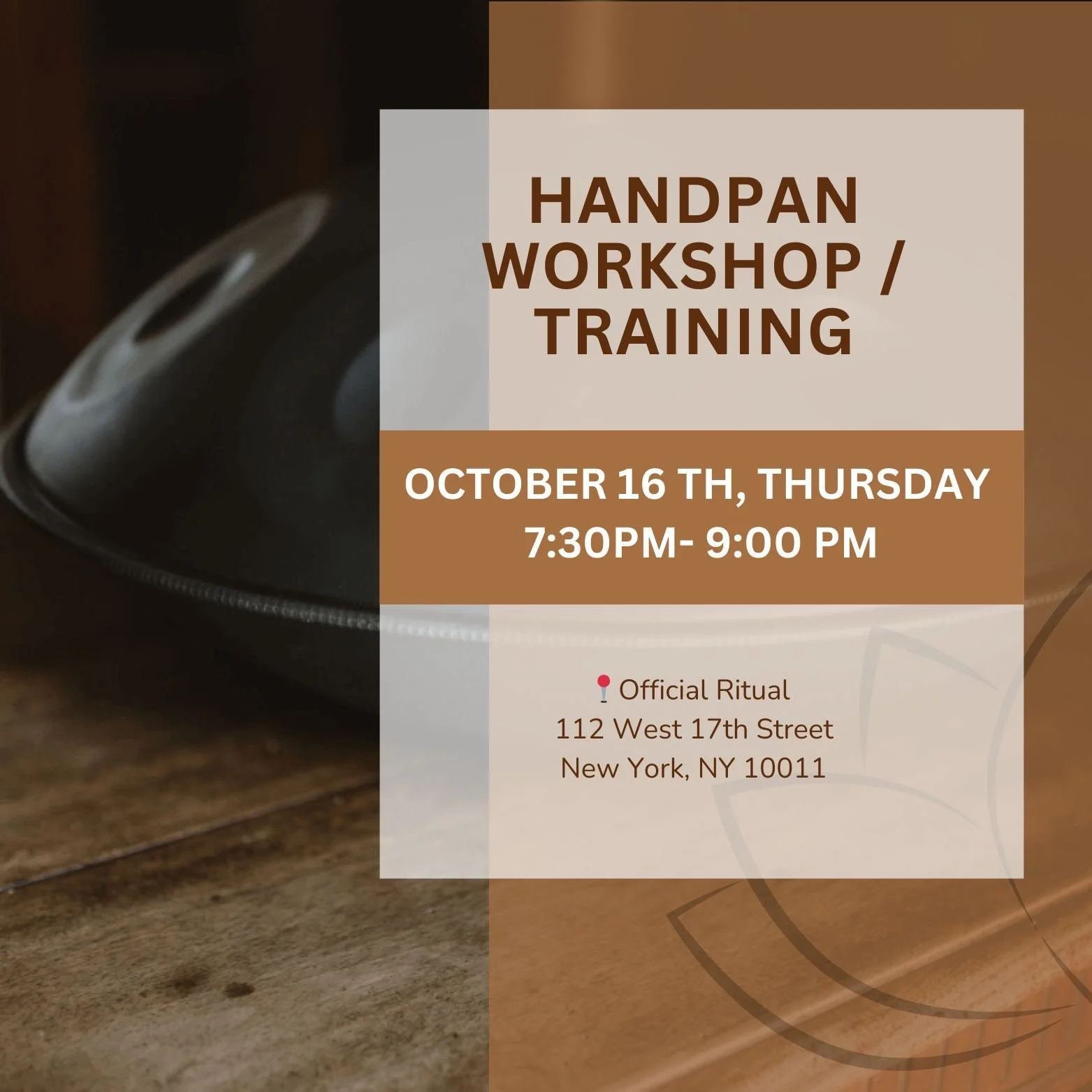 Handpan workshop for beginners 