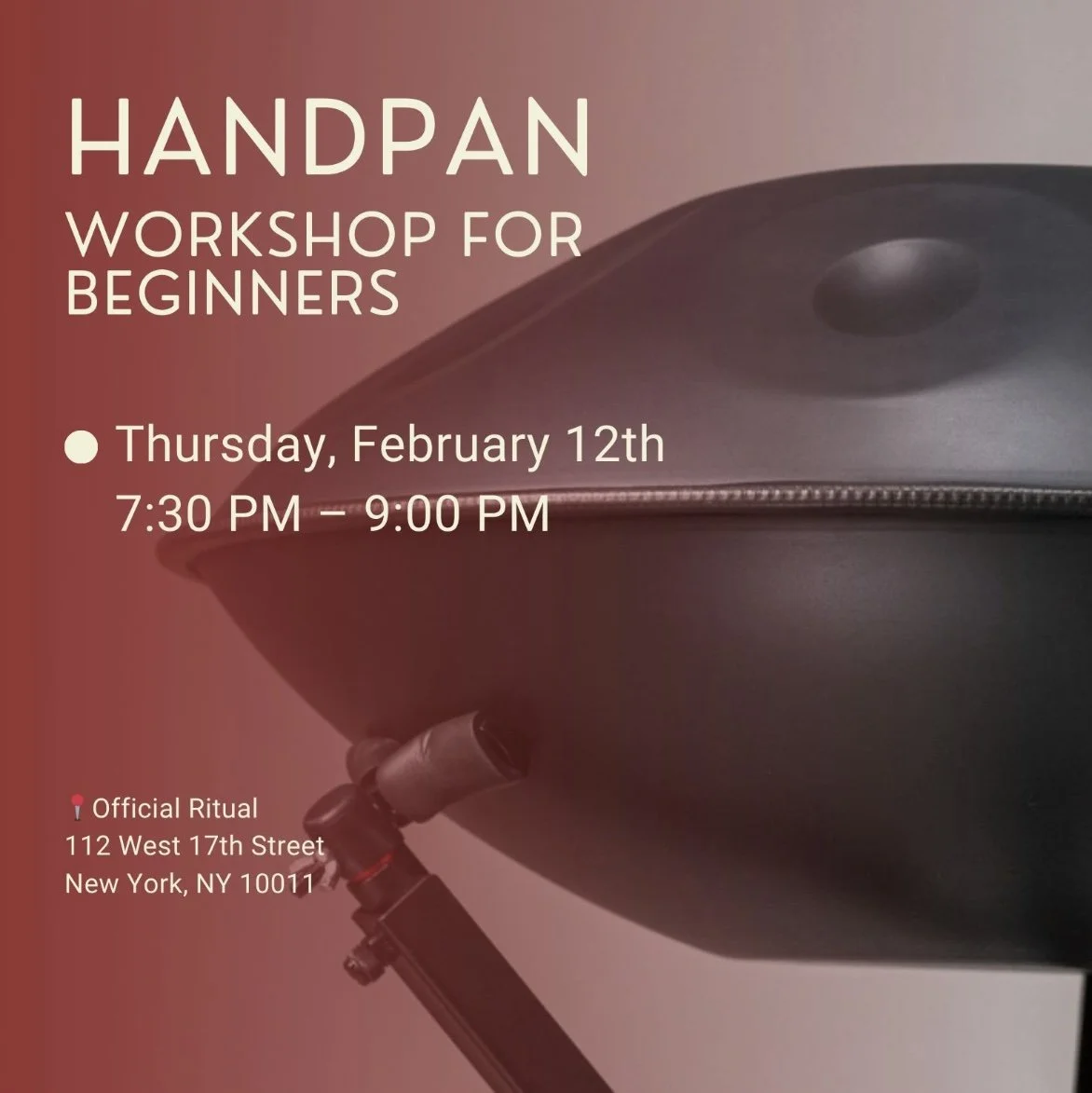 Handpan Workshop for Beginners 