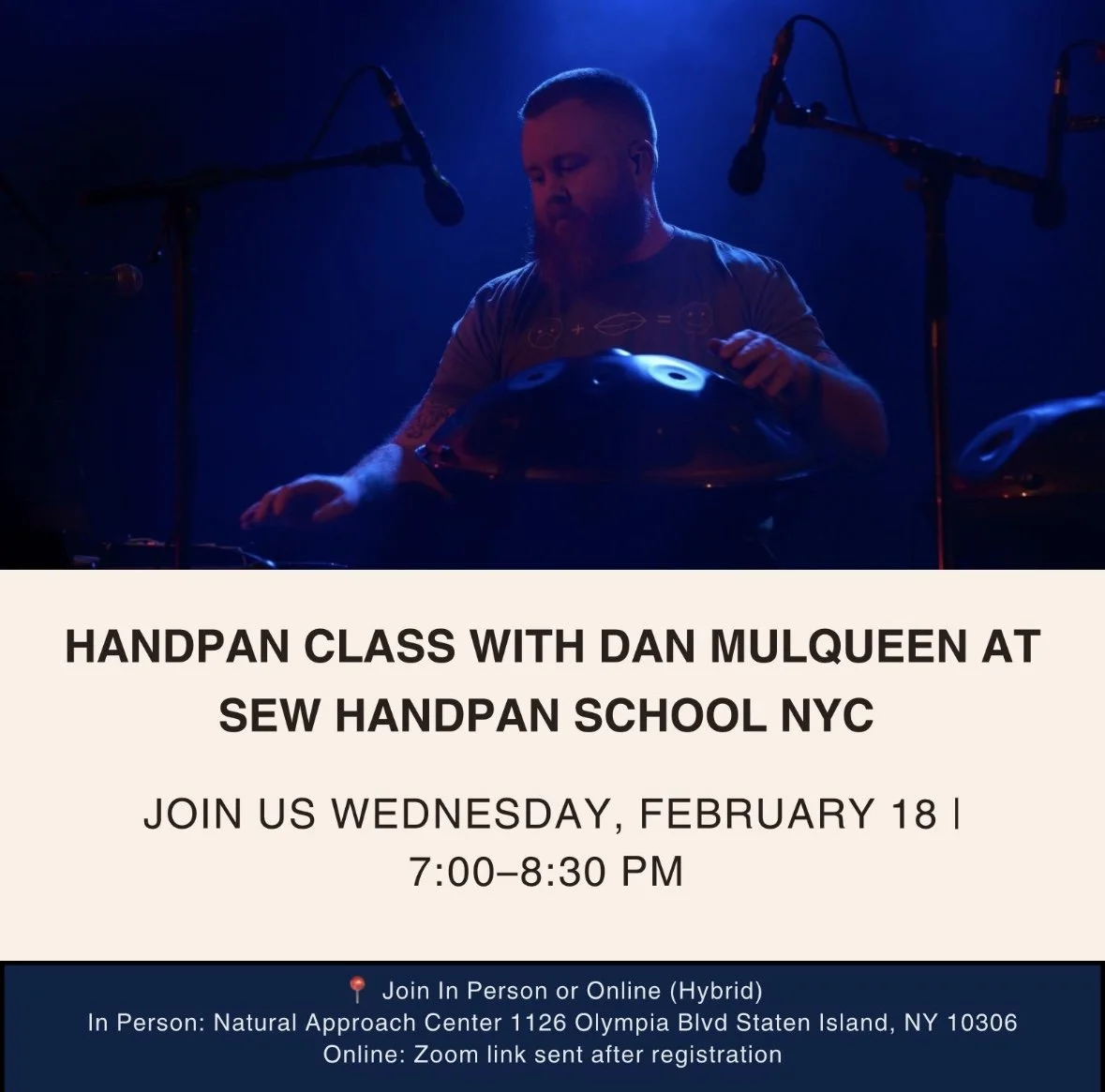 🎶 Handpan Class with Dan Mulqueen at Sew Handpan School NYC