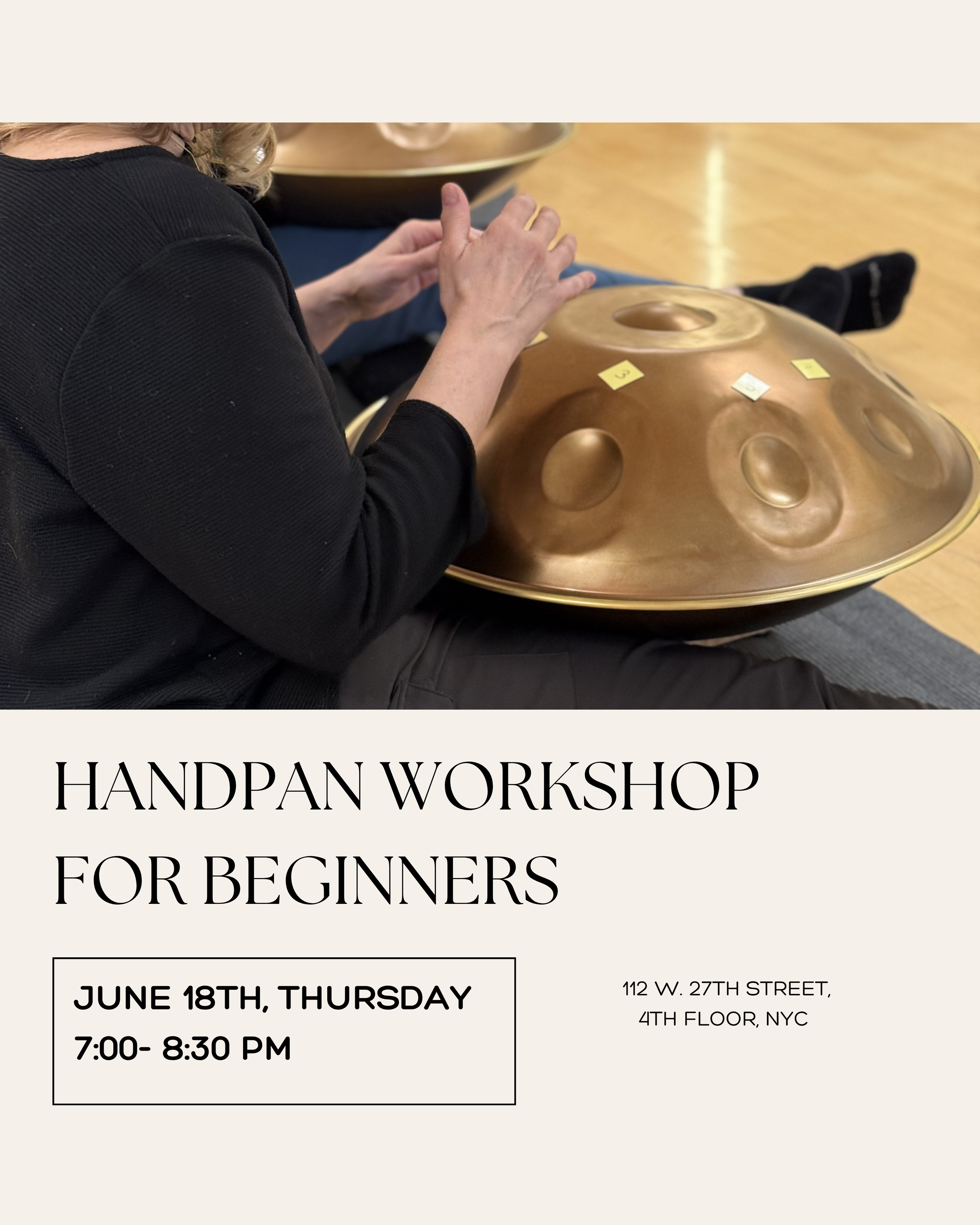 Handpan Workshop for beginners