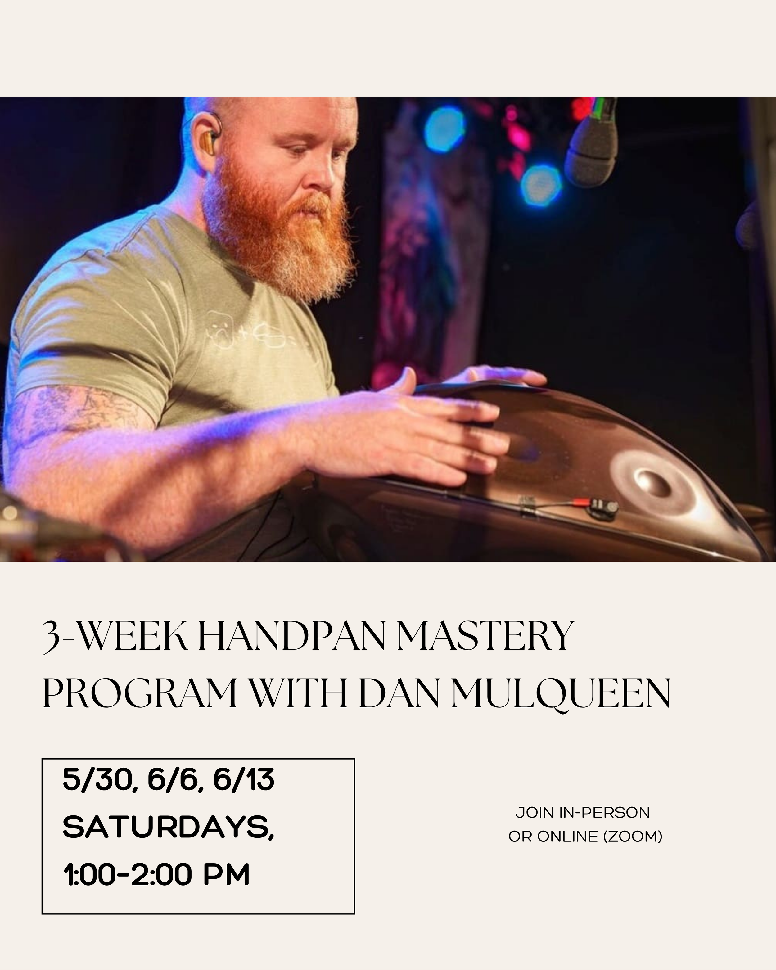 3-Week Handpan Mastery Program with Dan Mulqueen