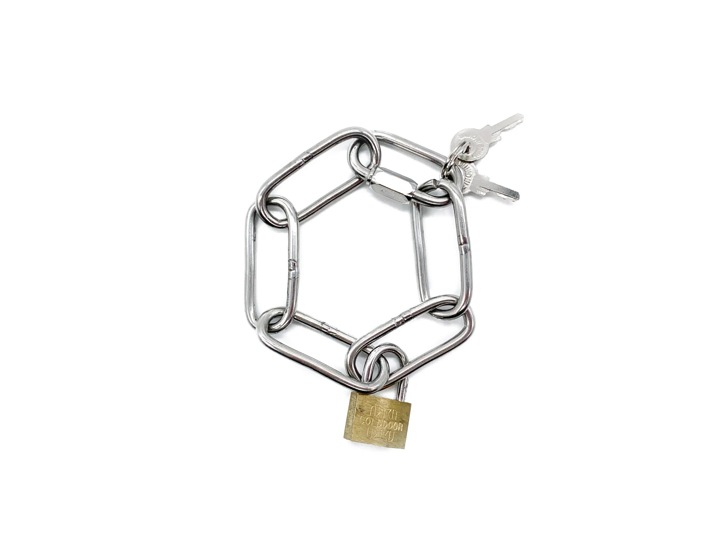 Bratt Padlock Steel Chain Bracelet