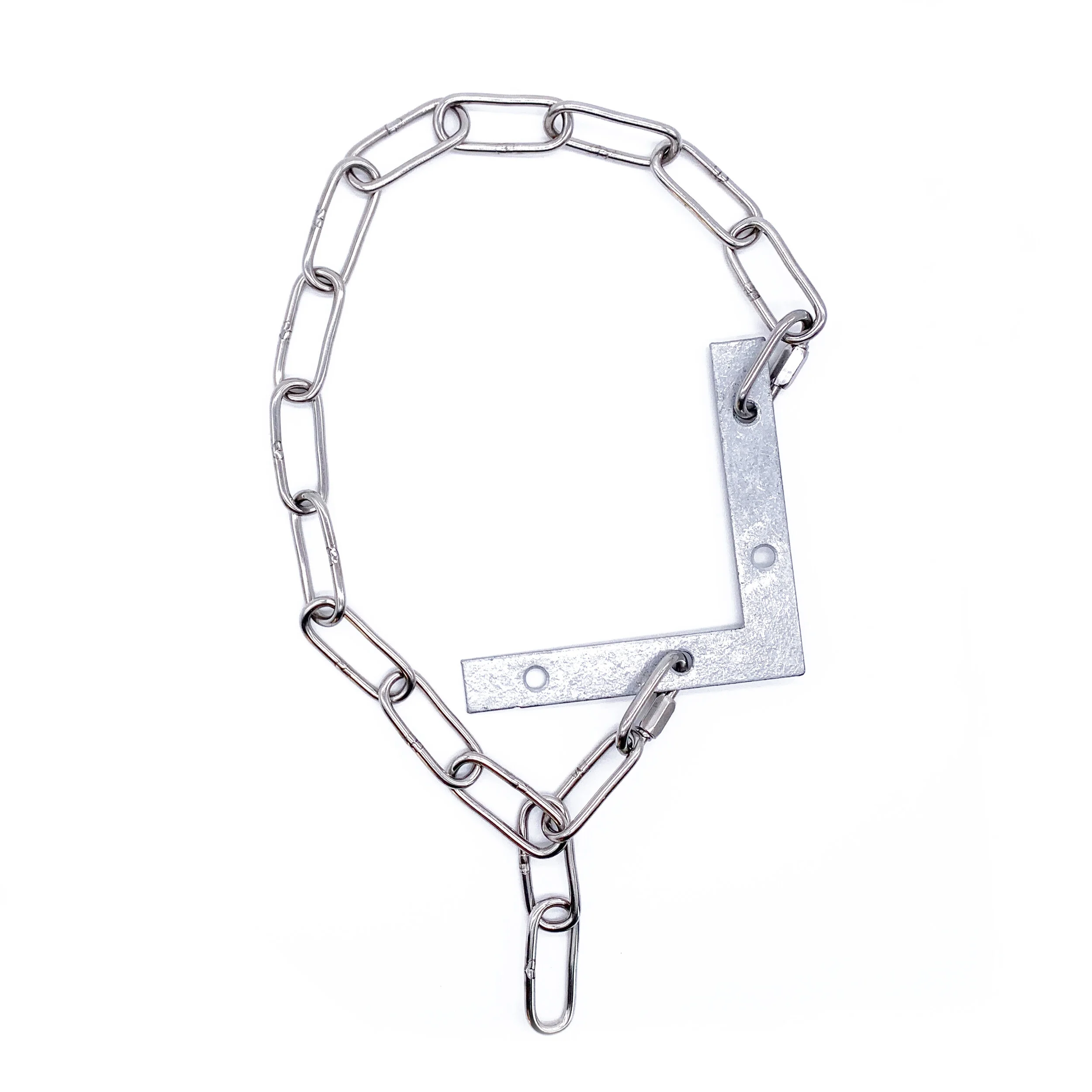 JB Angle Steel Chain Necklace