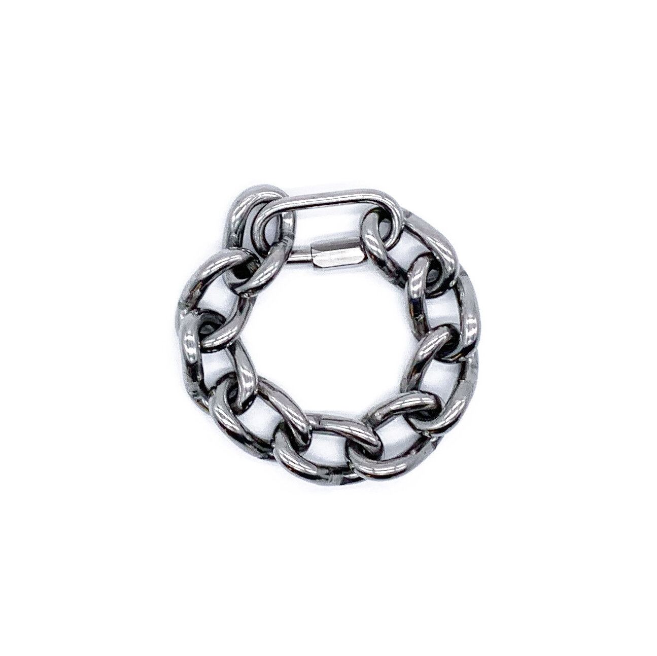 Aidan Twisted Steel Link Chain Bracelet