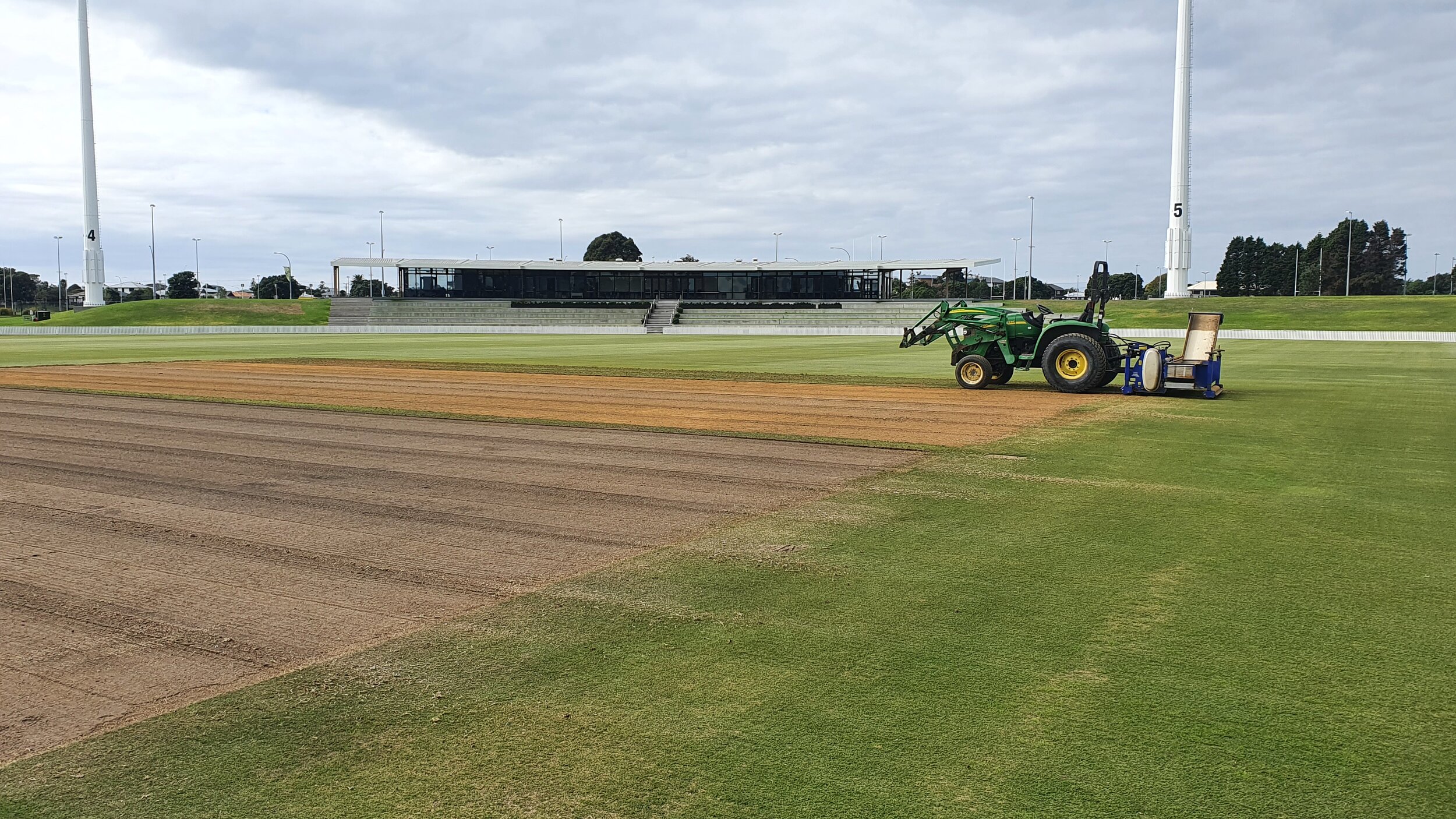 Cricket Pitch construction