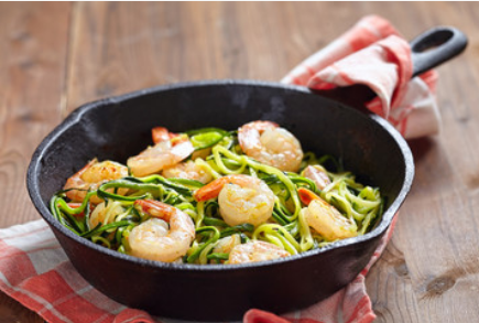 Creamy Prawn Zucchini Pasta